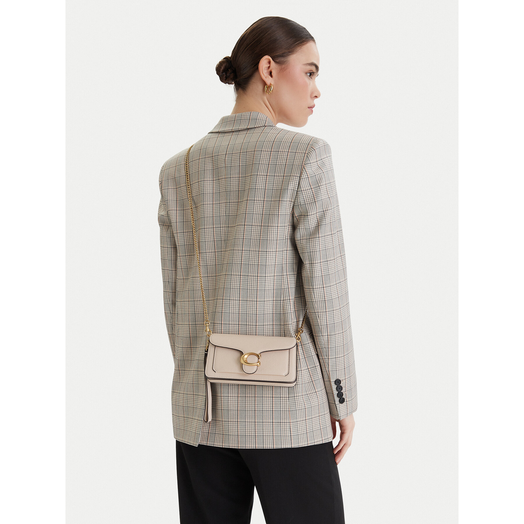 Geantă Coach Tabby Chain CBF14 Écru