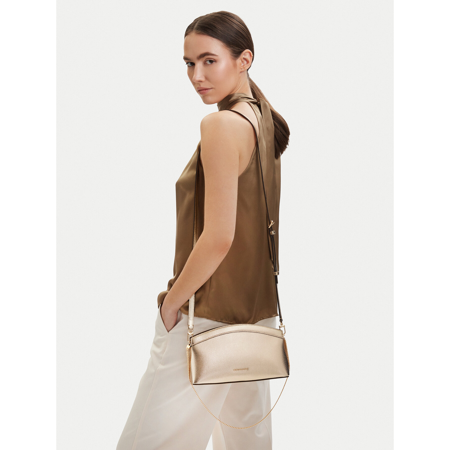 Torbica MICHAEL Michael Kors 30S6G13C5M Zlatna