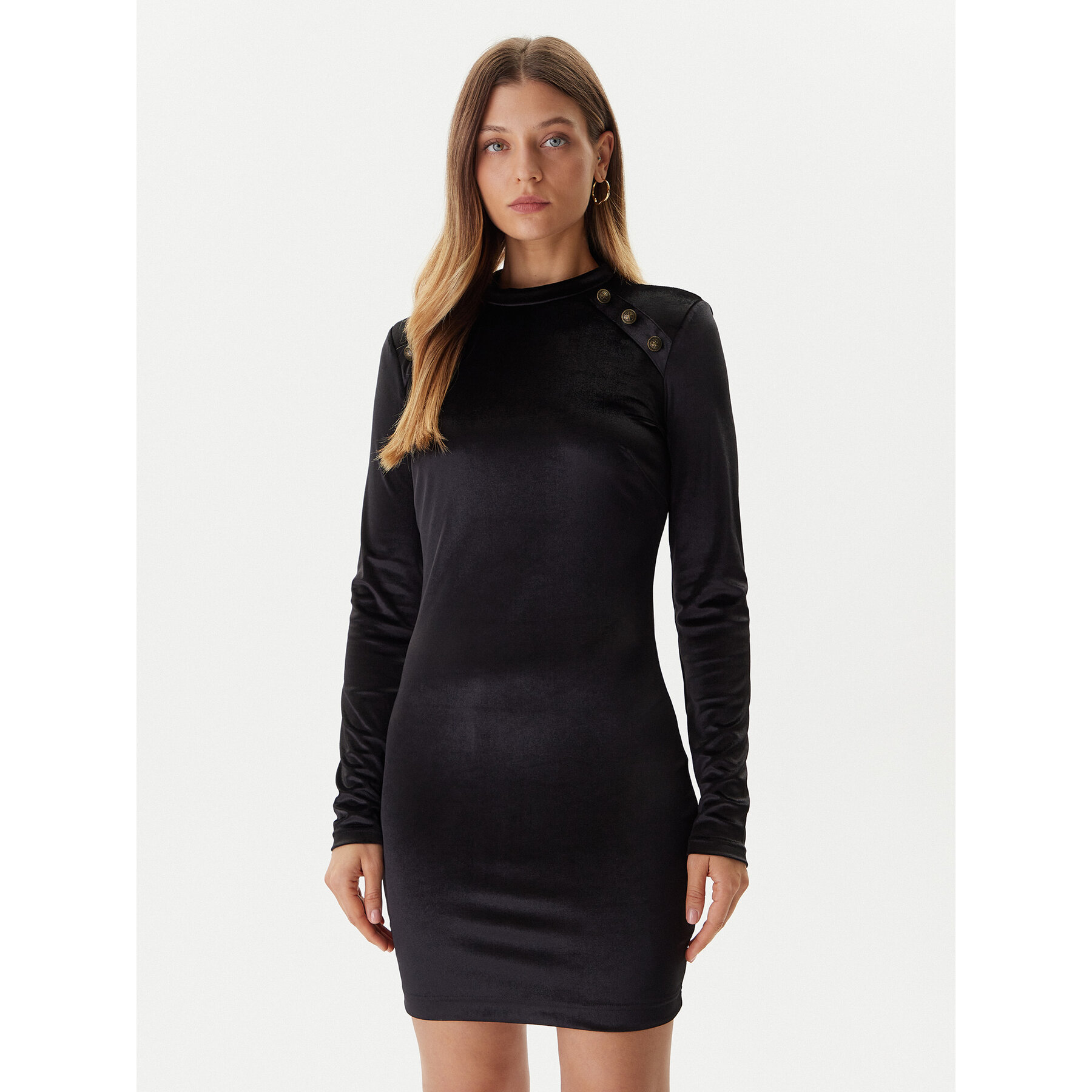Guess Coctailkleid W5BK38 KCN22 Schwarz Slim Fit