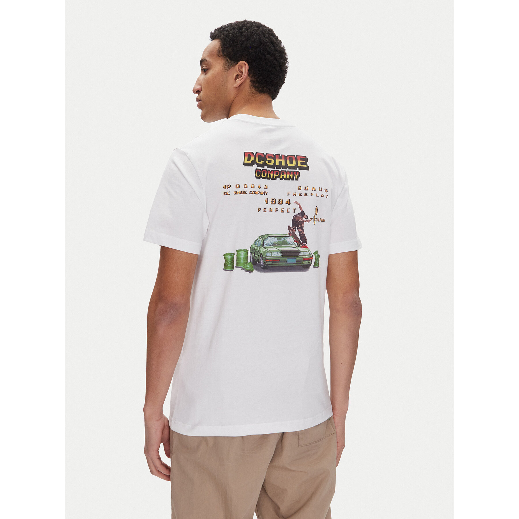 DC Shoes Majica ADYZT05457 Bela Heritage Fit