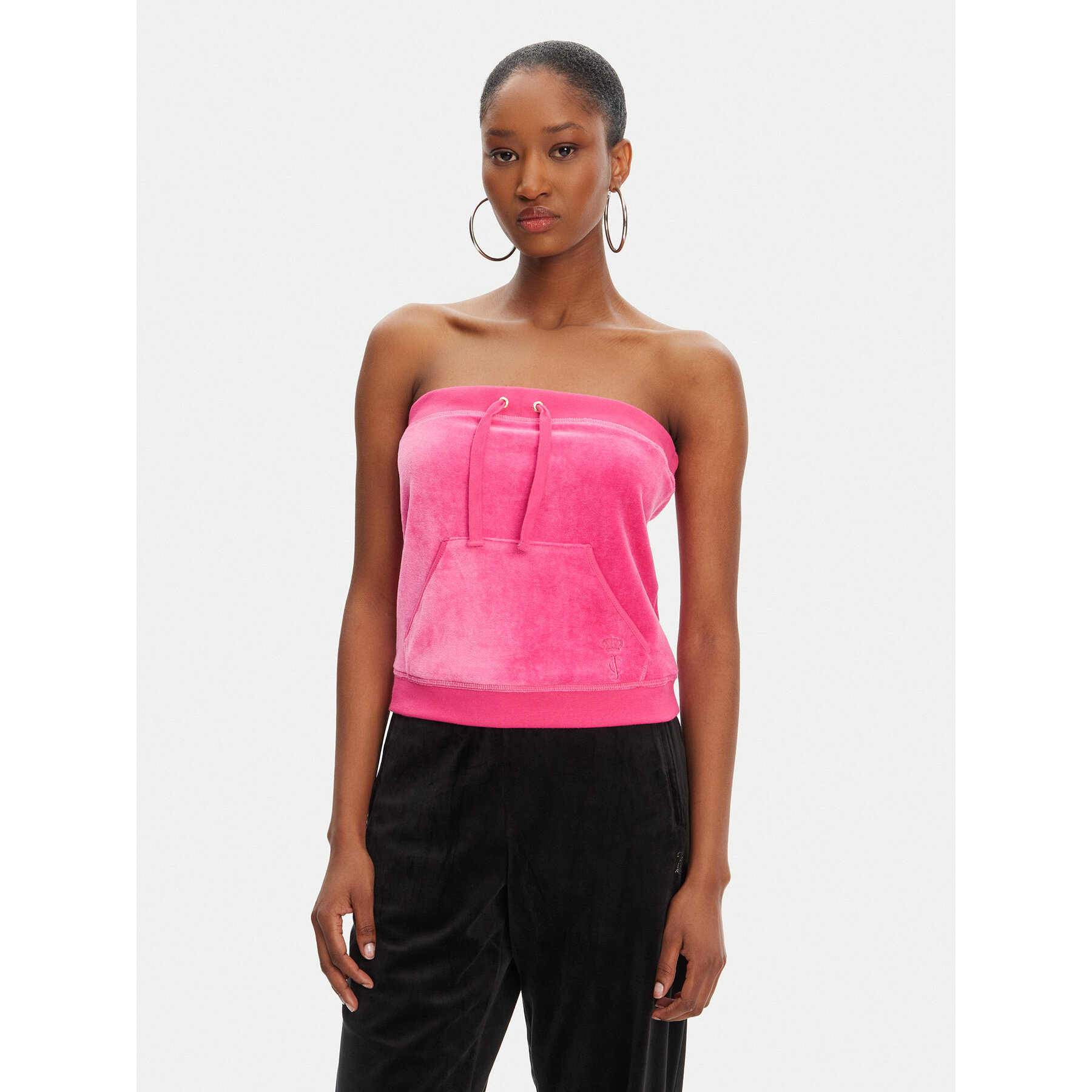 Juicy Couture Felső Heritage JCGCT125023 Rózsaszín Slim Fit