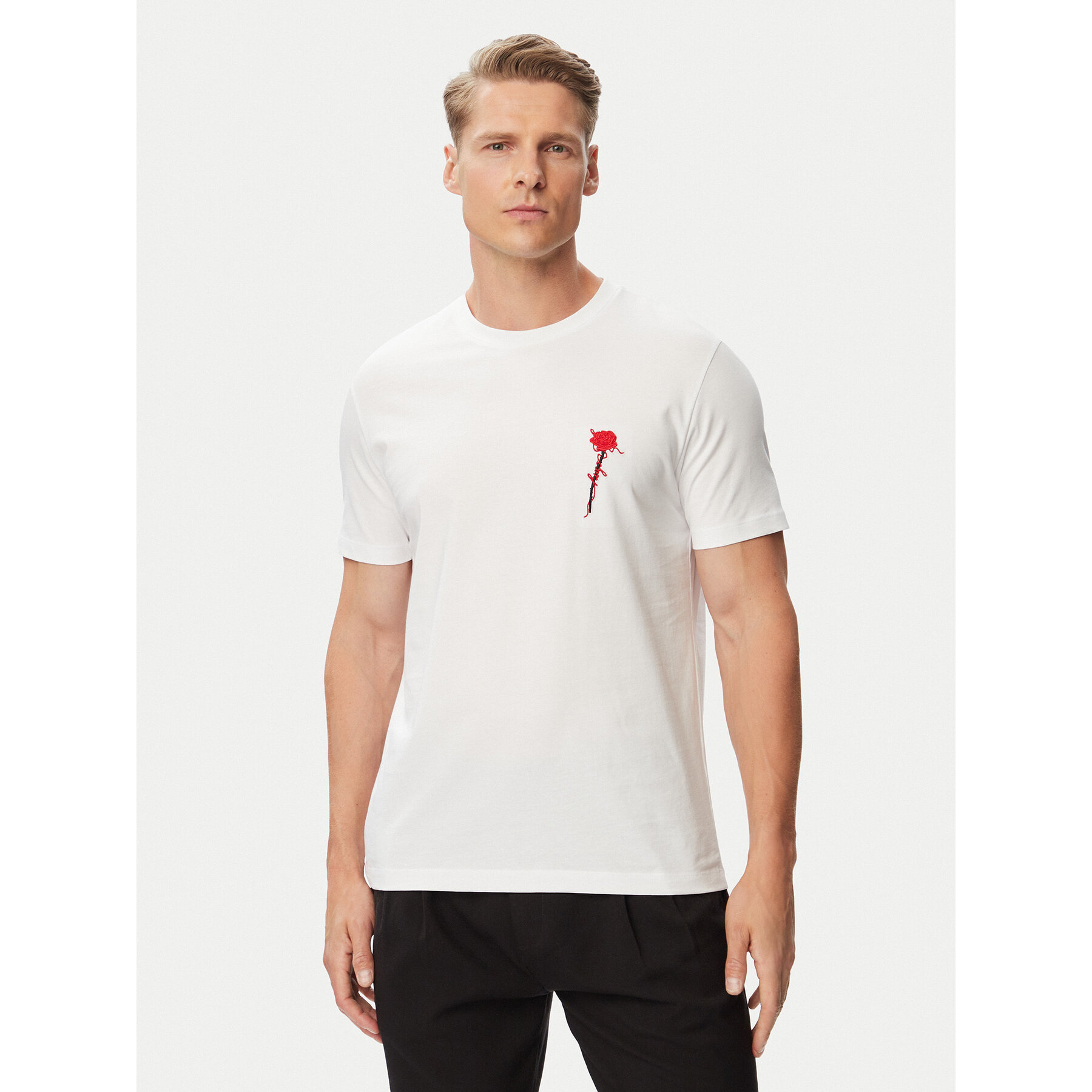 HUGO T-Shirt Diflow 50574447 Weiß Regular Fit