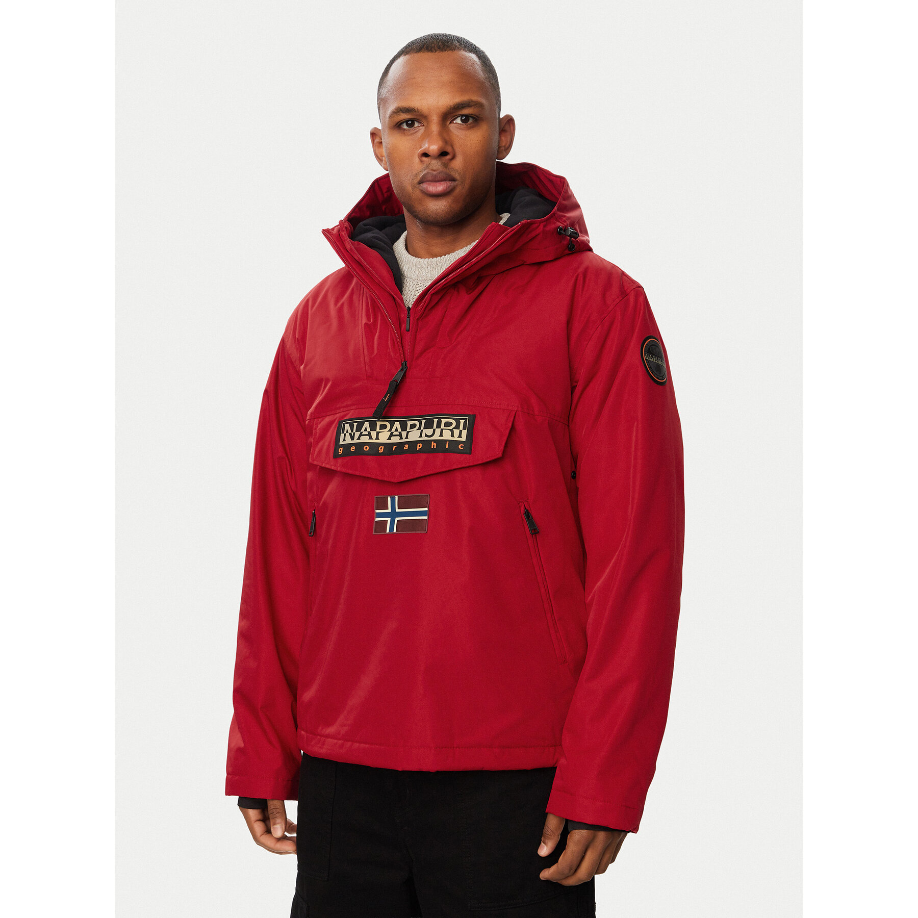 Napapijri Anorak Rainforest Next NP0A4IB9 Rot Regular Fit
