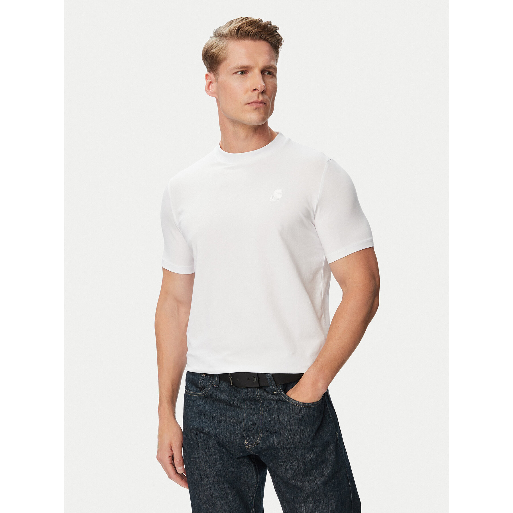 KARL LAGERFELD Majica 755750 500221 Bela Regular Fit