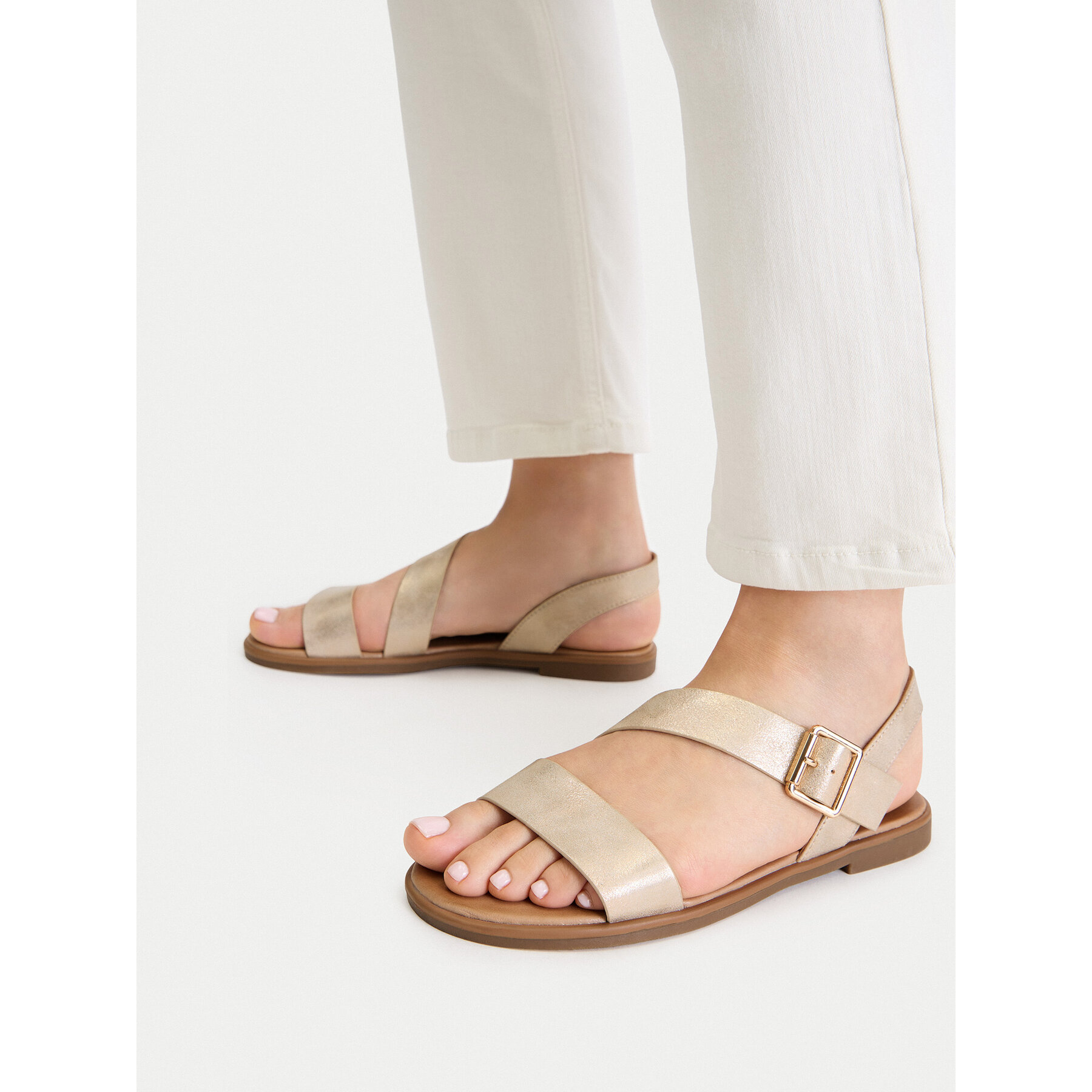 Sandale JENNY DARI WS250723-3 Auriu