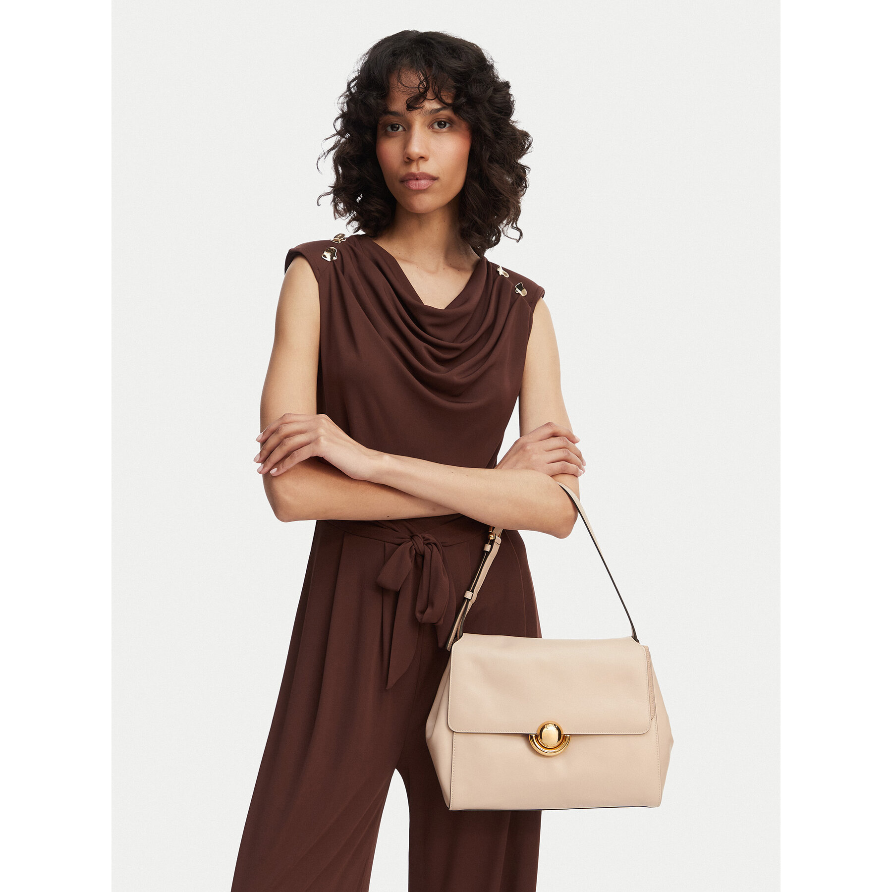 Ročna torba Furla Domus S WB01862 BX4185 IT 93300 Rjava