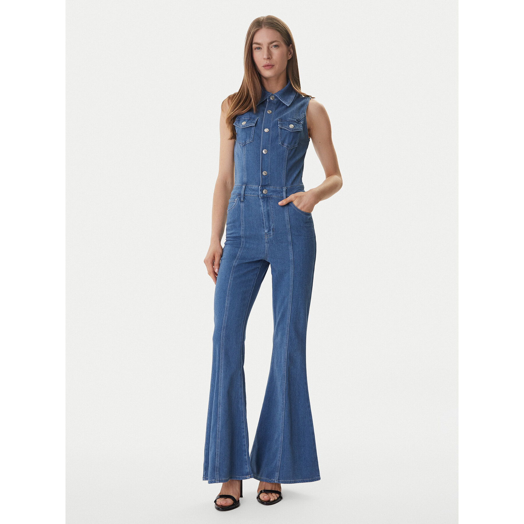 Guess Jumpsuit W6GK74 D0874 Blau Regular Fit