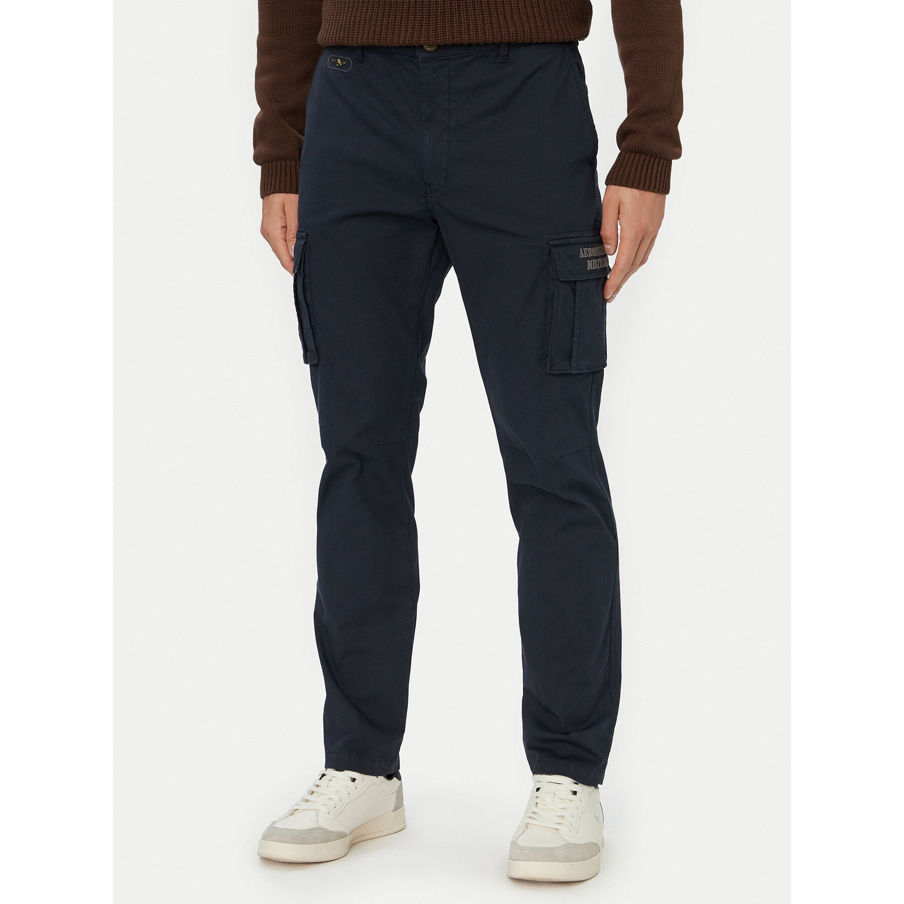 Aeronautica Militare Cargohose 262PA1329UCT02443 Dunkelblau Regular Fit
