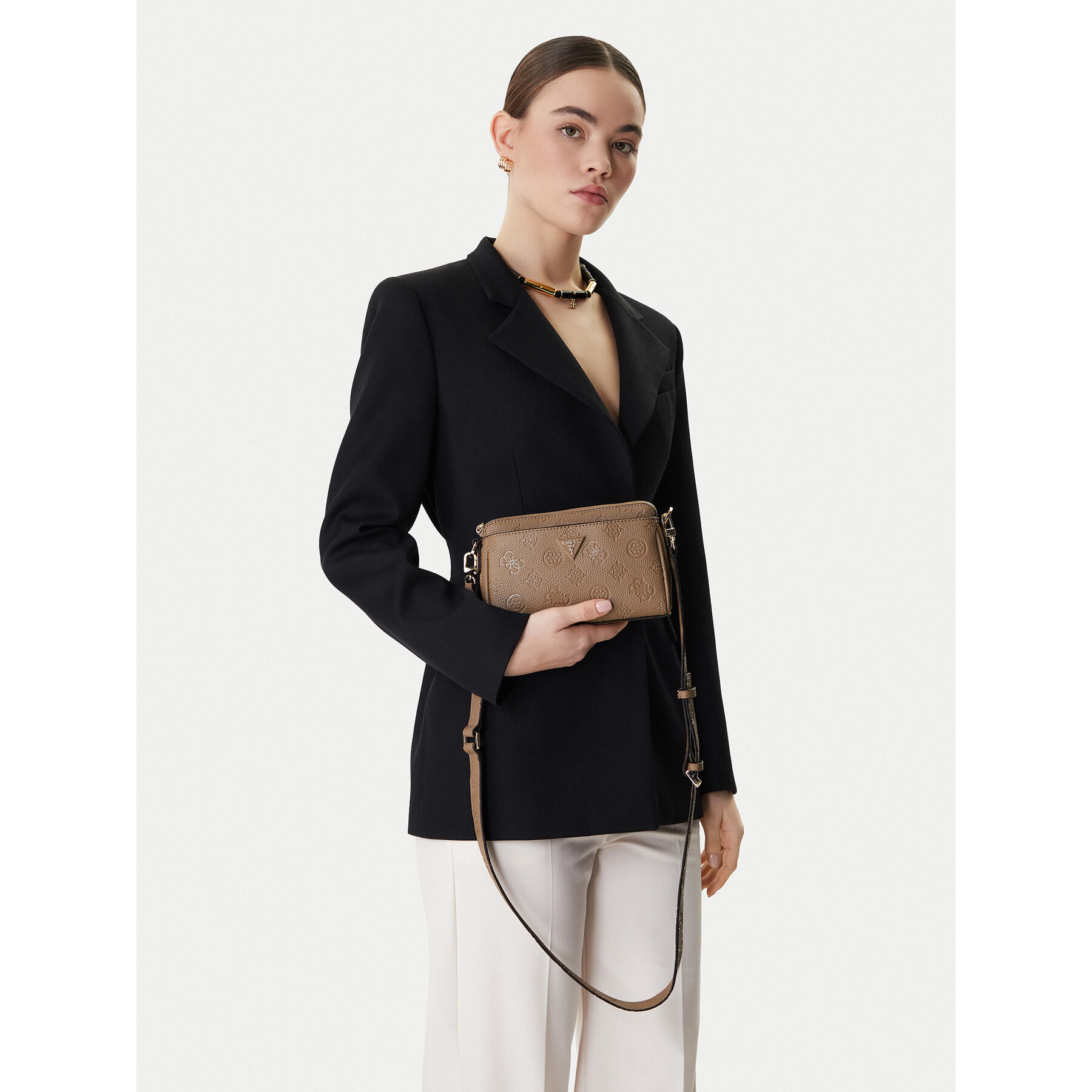 Дамска чанта Guess Cresidia II Mini HWPD98 88720 Кафяв