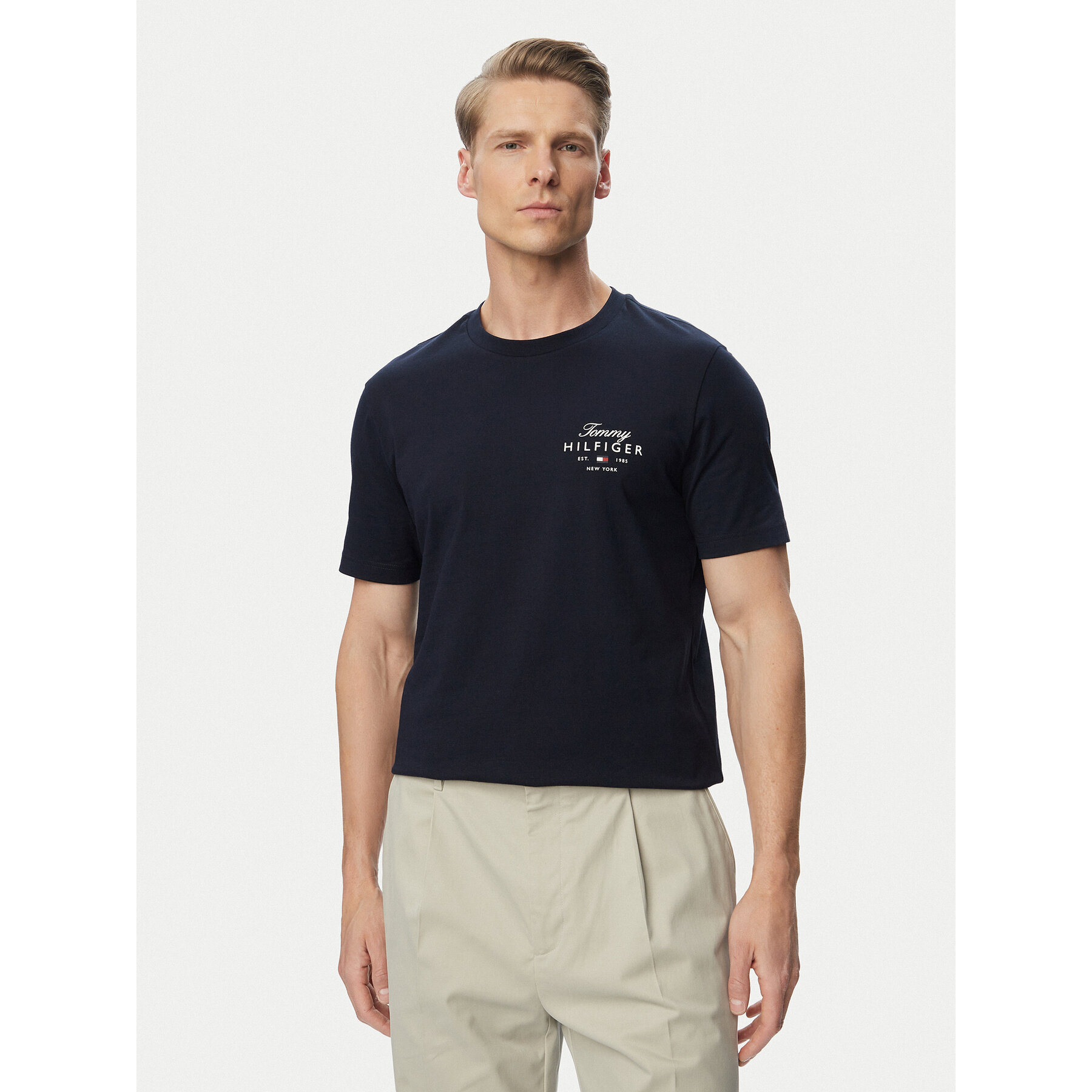 Tommy Hilfiger T-Shirt MW0MW43224 Dunkelblau Regular Fit