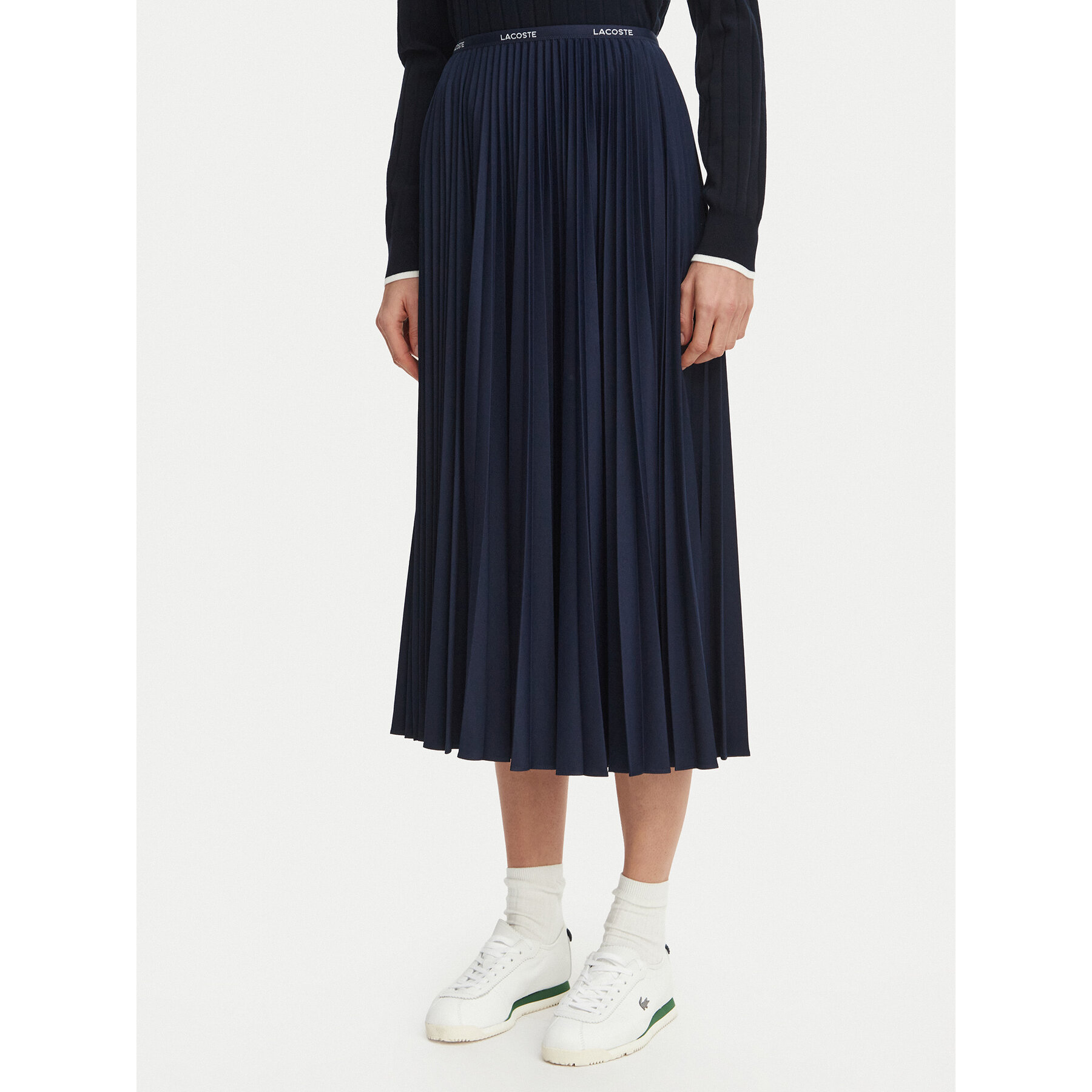 Lacoste Faltenrock JF1402 Dunkelblau Regular Fit