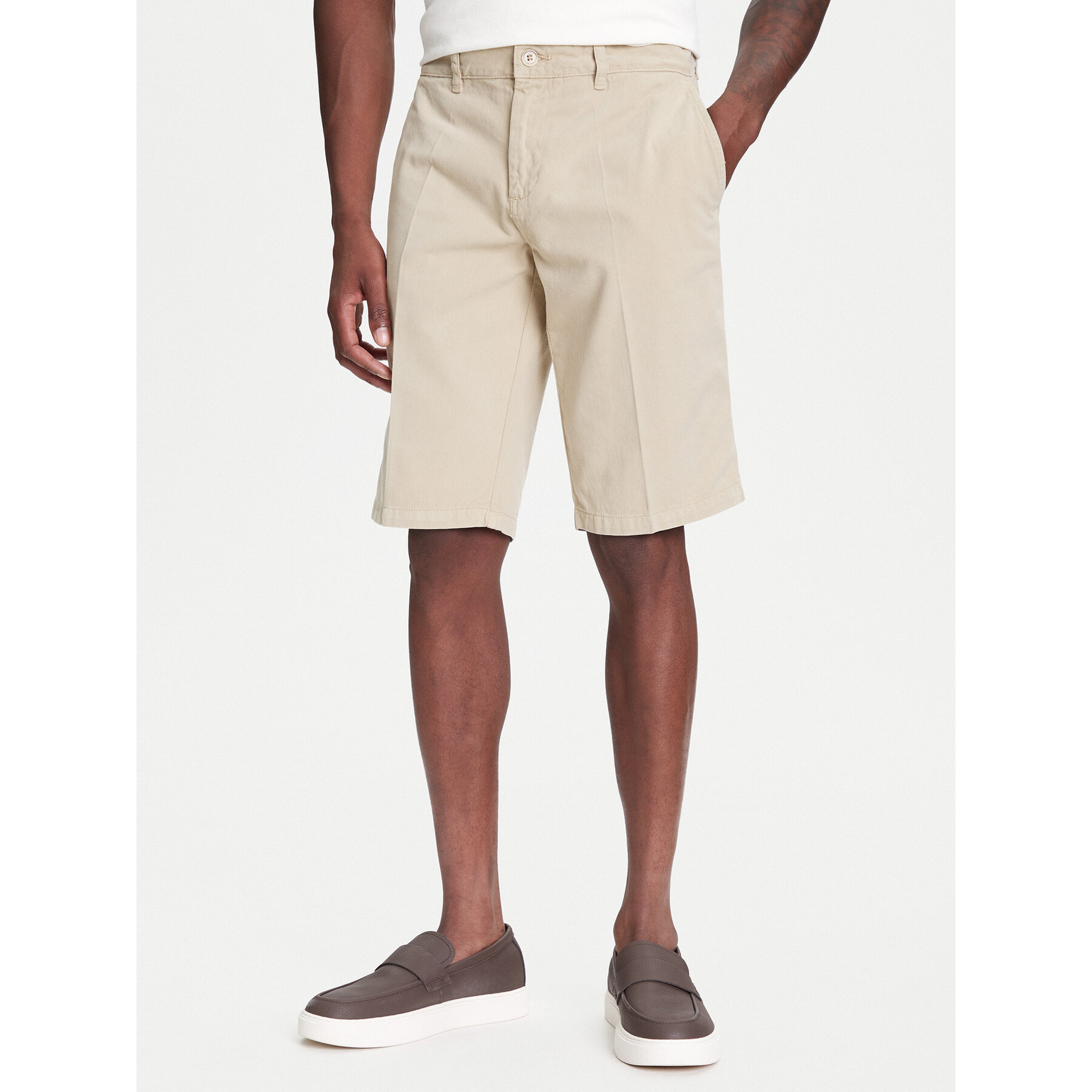 Robe di Kappa Stoffshorts Oris 600BTI0 Beige Slim Fit