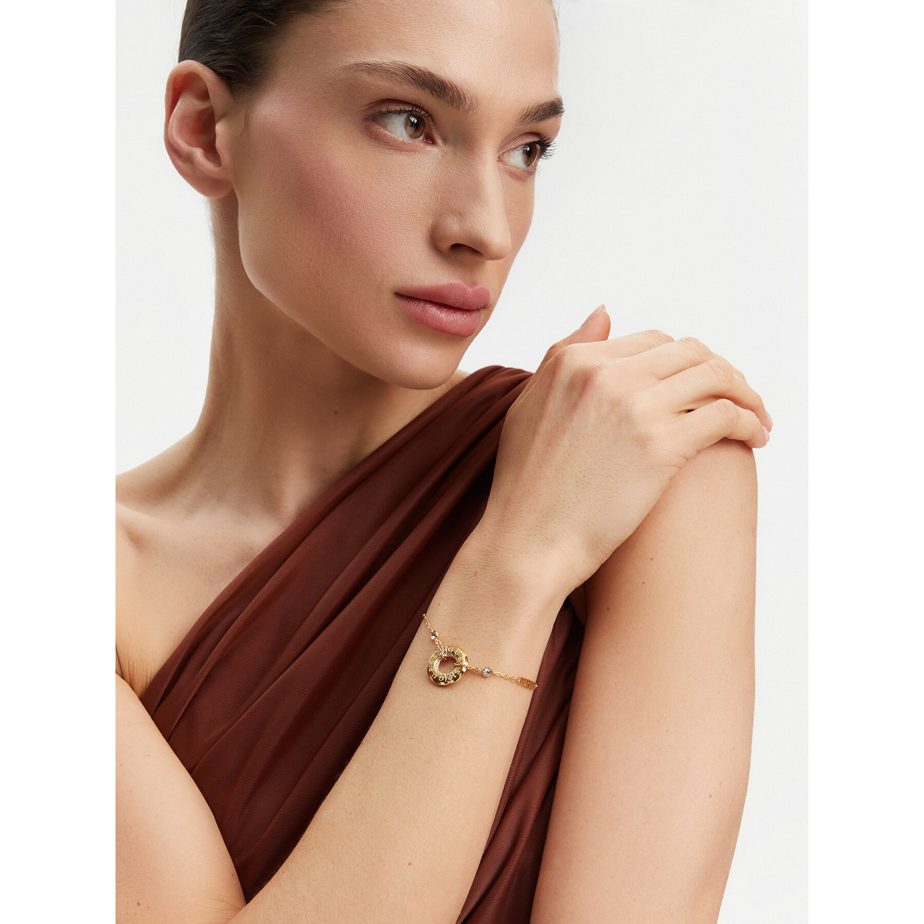  Karkötő Guess Just Guess JUBB03 113JW Sárga aranyozás akciós termékkép 1