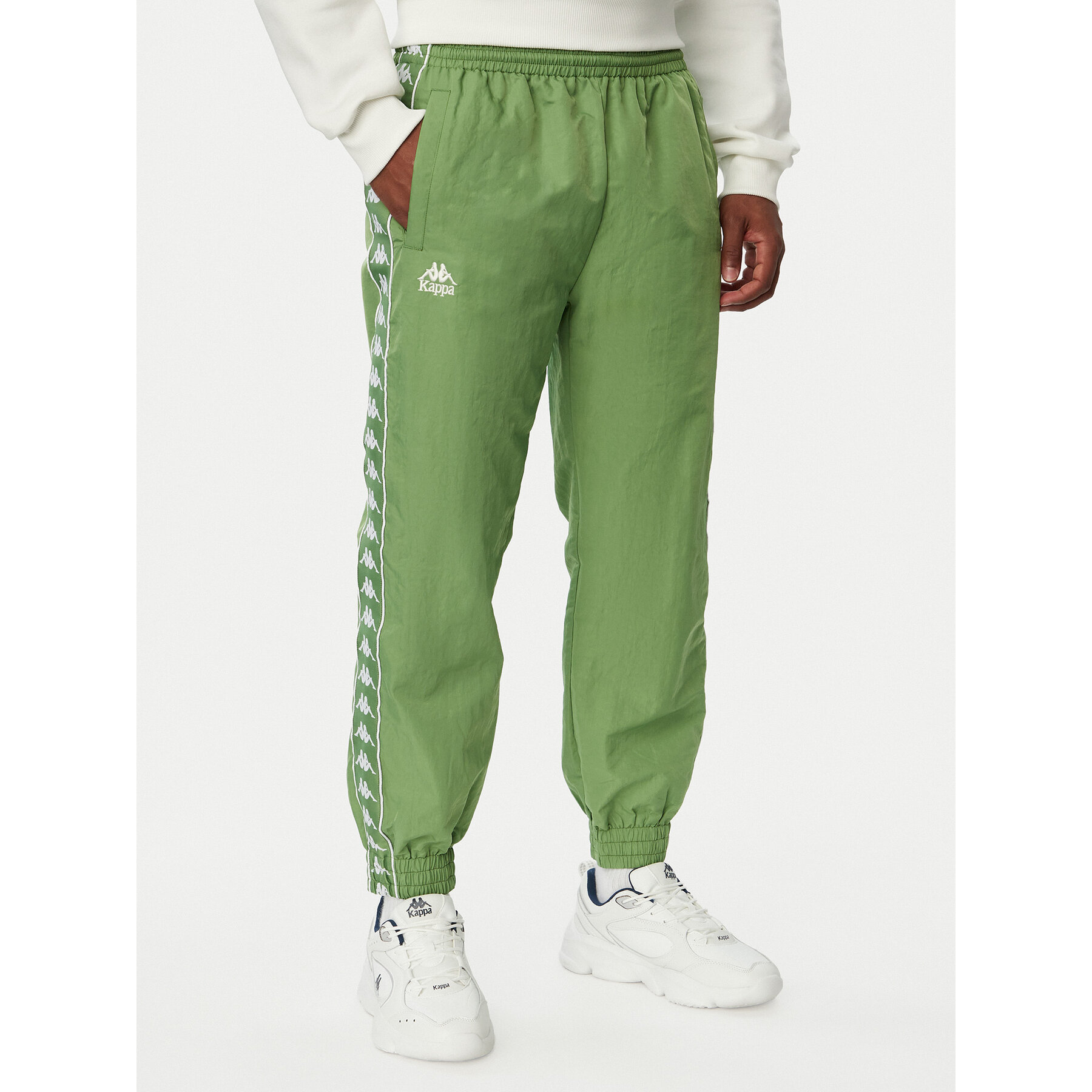 Kappa Donji dio trenerke Orfeo 36235NW Zelena Comfort Fit