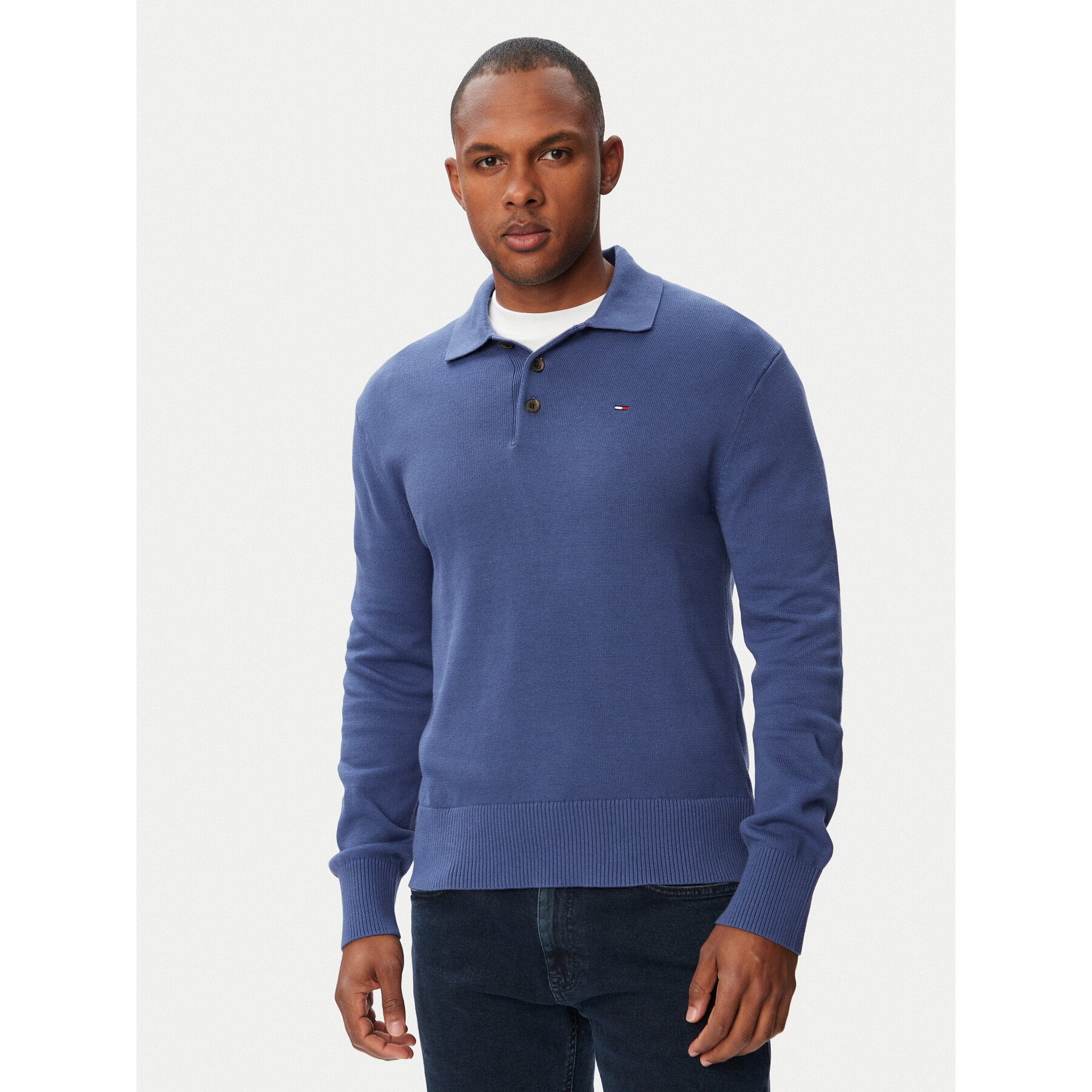Tommy Jeans Pullover Essential DM0DM20304 Blau Slim Fit