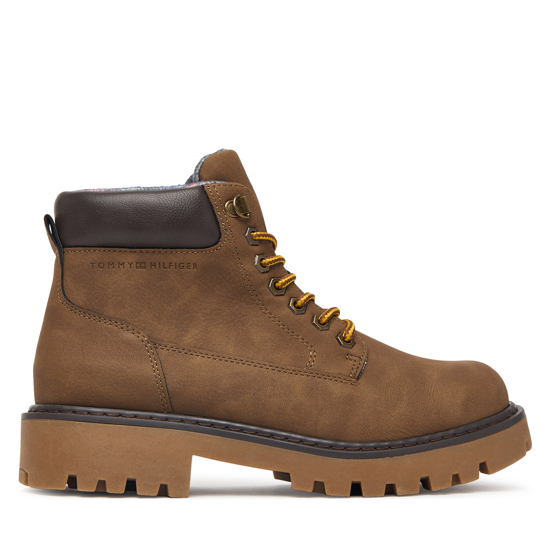 Šnurovacia obuv Tommy Hilfiger T3X5-35280-0296A694 S Hnedá