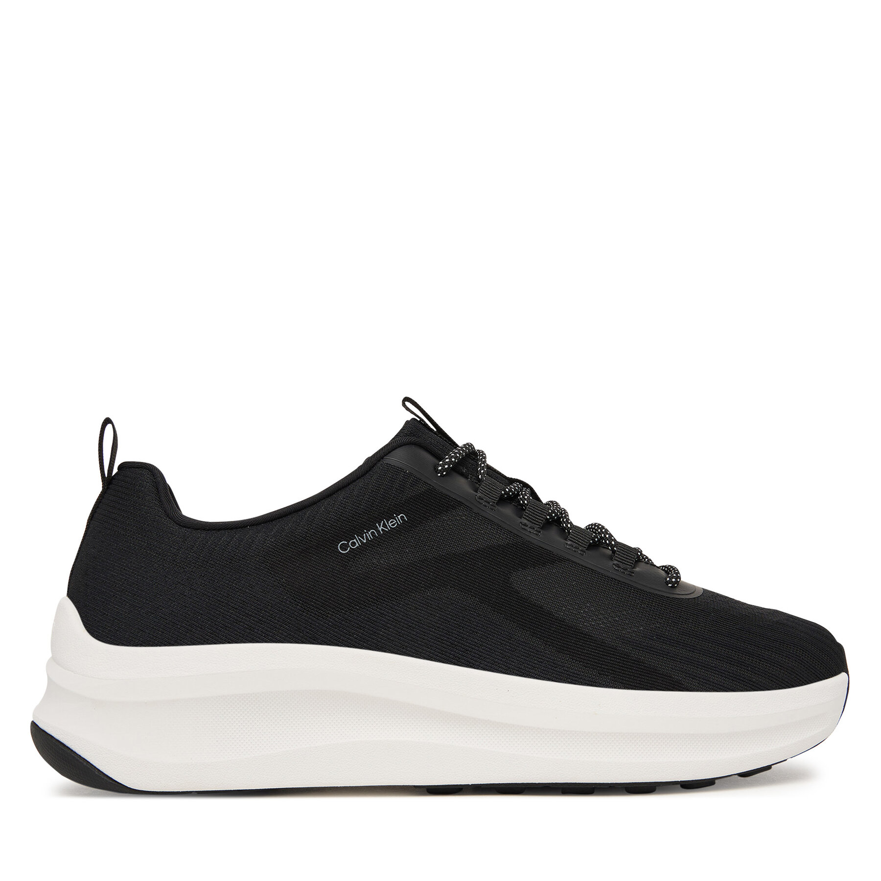 Sneakersy Calvin Klein Andrea - Chunky Ck Stripe Runner Trainers HM0HM02158 Čierna