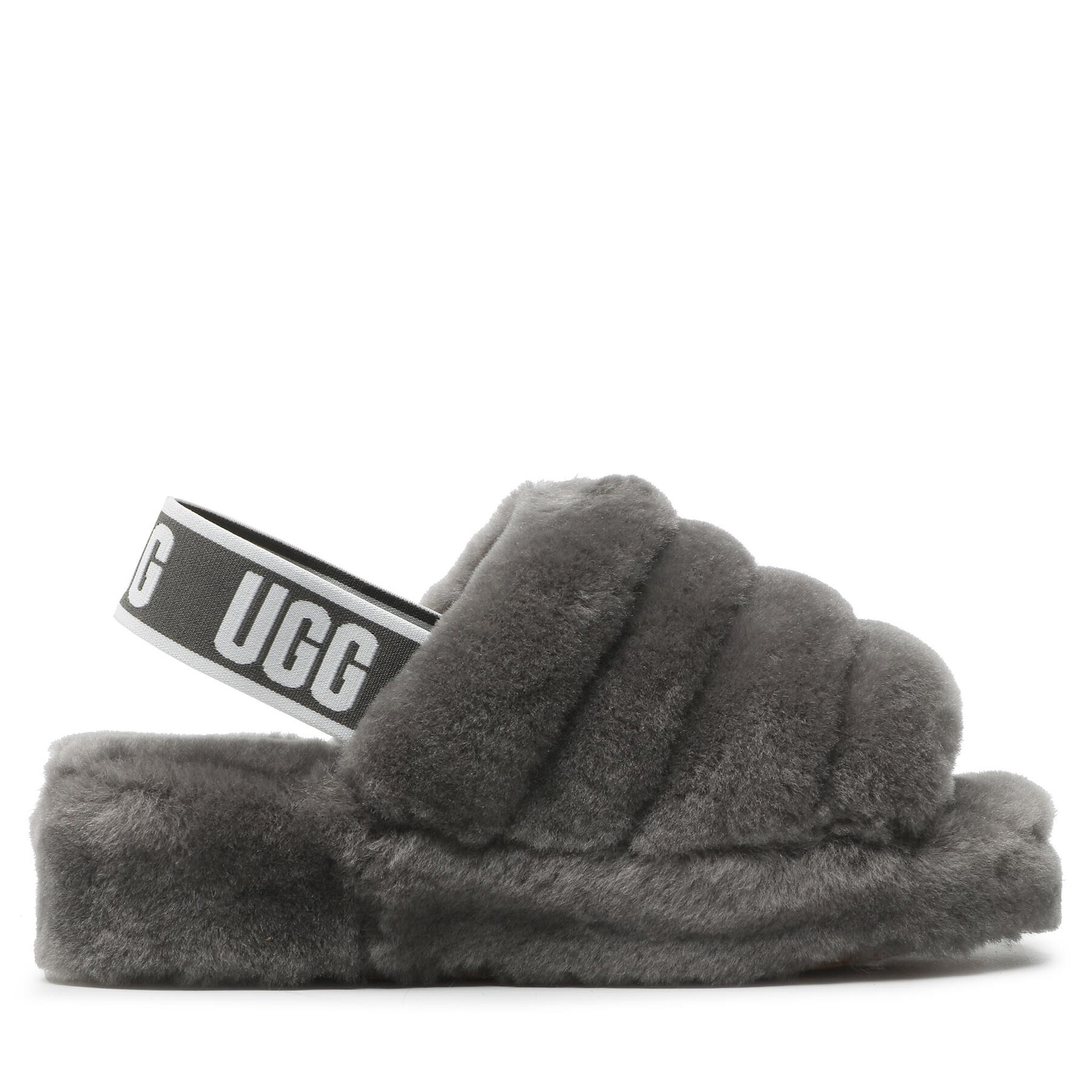 Pantofole Ugg W Fluff Yeah Slide 1095119 Grigio