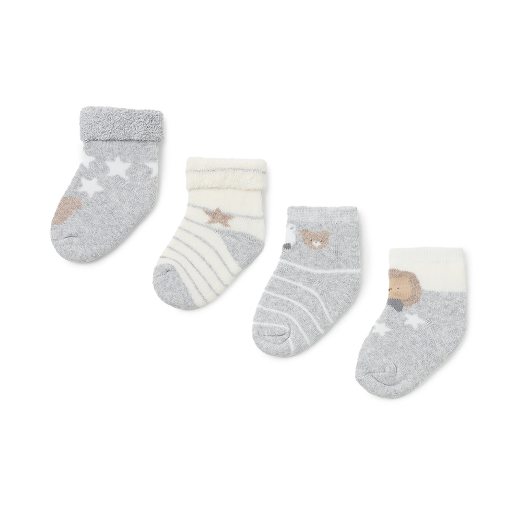 4 pares de calcetines altos para niño Mayoral 9.653 Gris