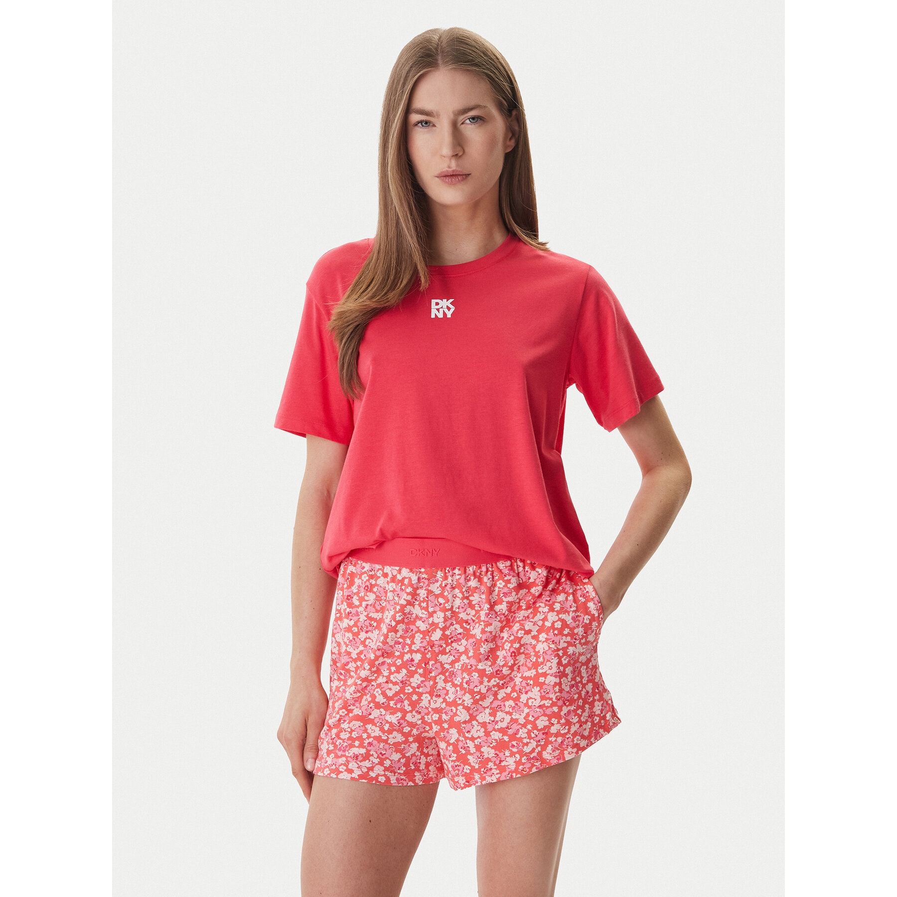 DKNY Pizsama YI90095 Koral Regular Fit