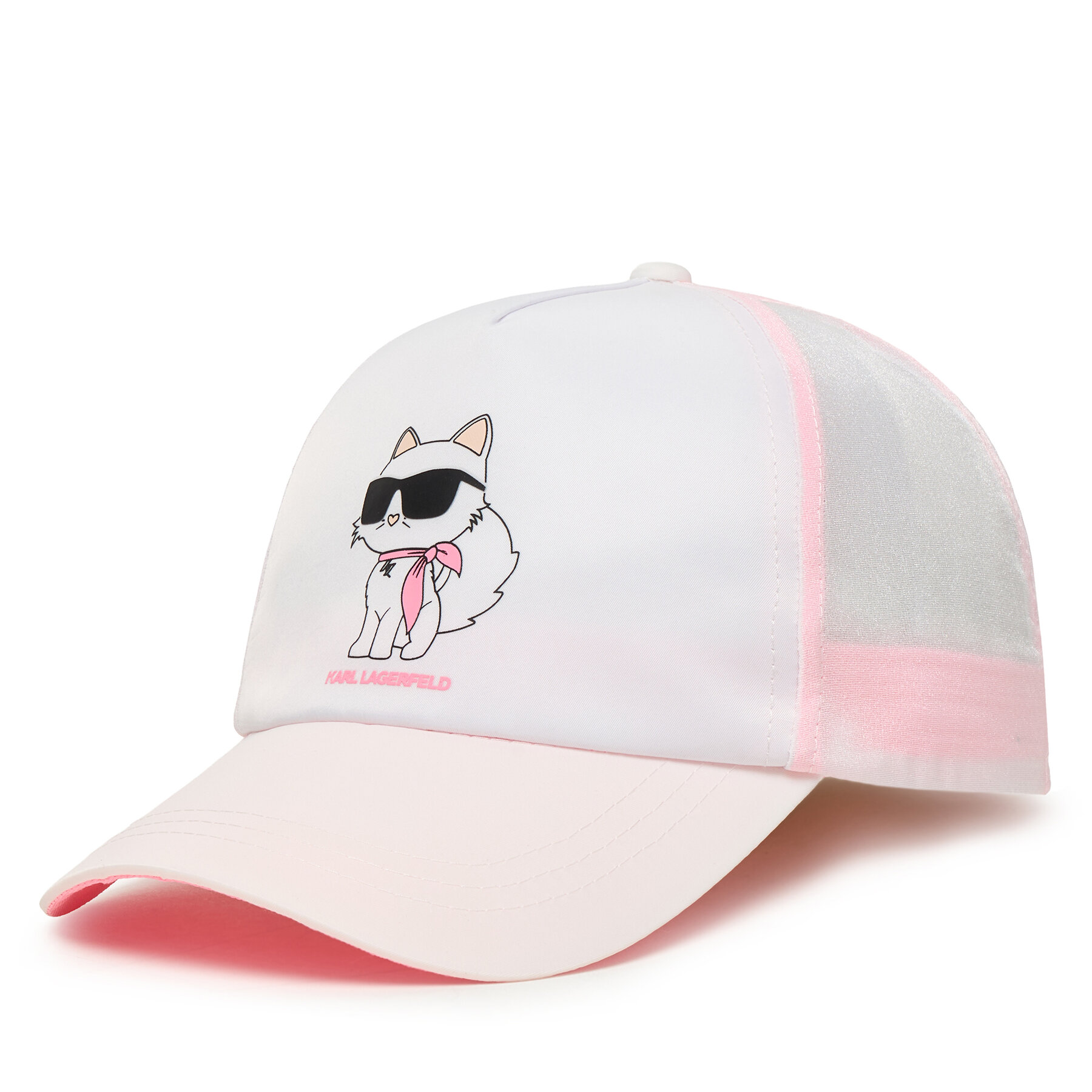Шапка с козирка Karl Lagerfeld Kids Z31235 M Бял