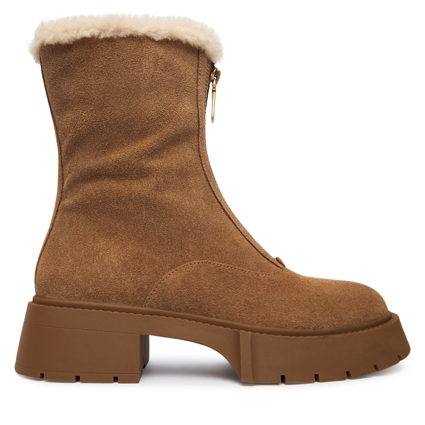 Боти Coach Leah Platform CCH85 Кафяв