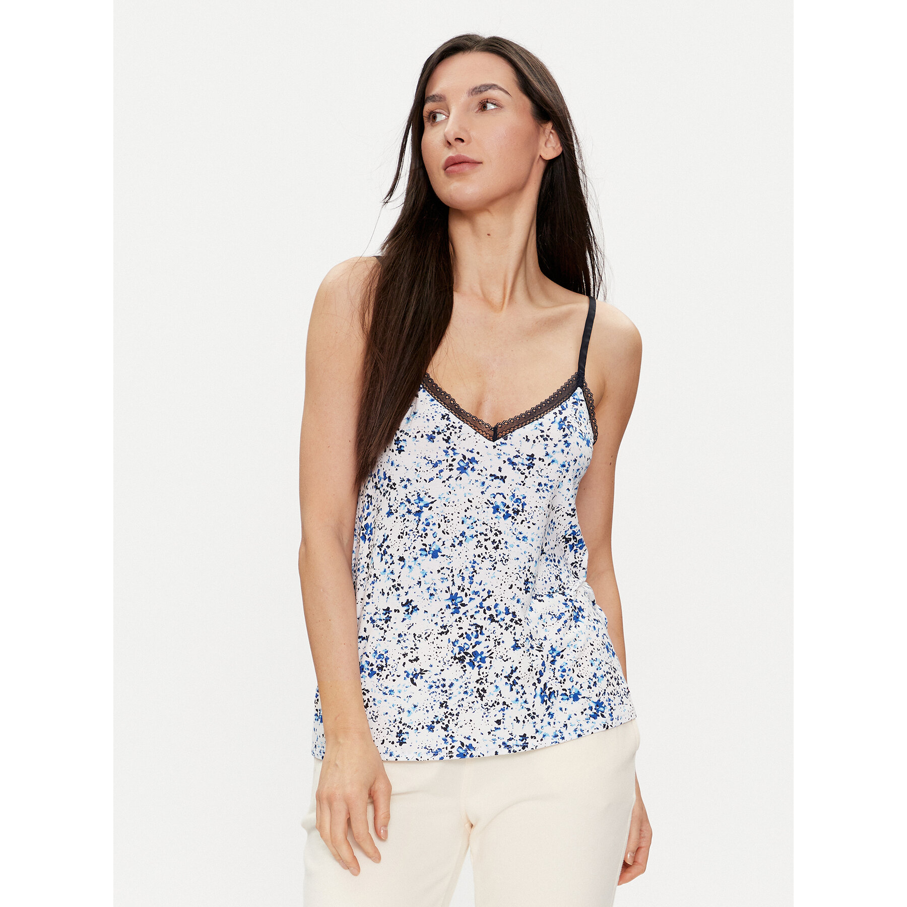 Tommy Hilfiger Tommy Hilfiger Μπλούζα πιτζάμας UW0UW05193 Μπλε Regular Fit