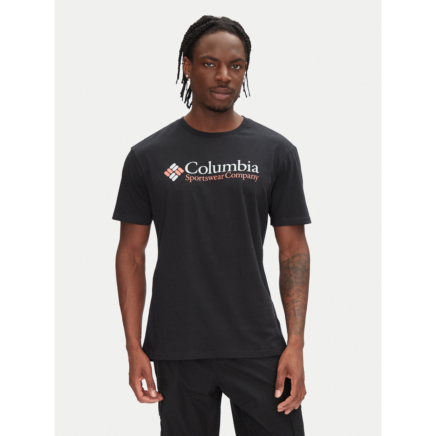 Columbia Marškinėliai Csc Basic Logo™ 1680053 Juoda Regular Fit