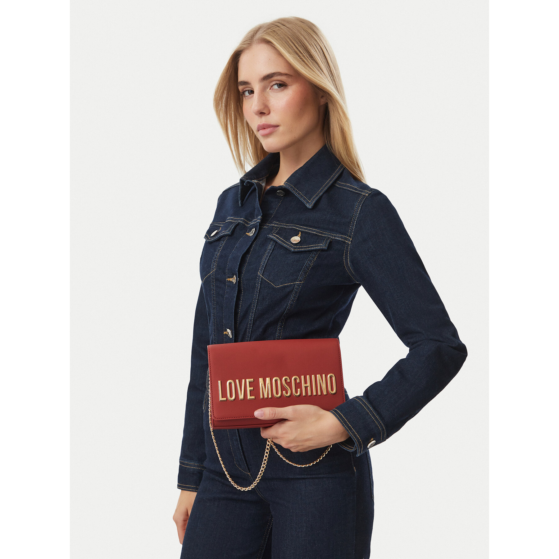 Дамска чанта LOVE MOSCHINO JC4103PP0PKD0459 Червен