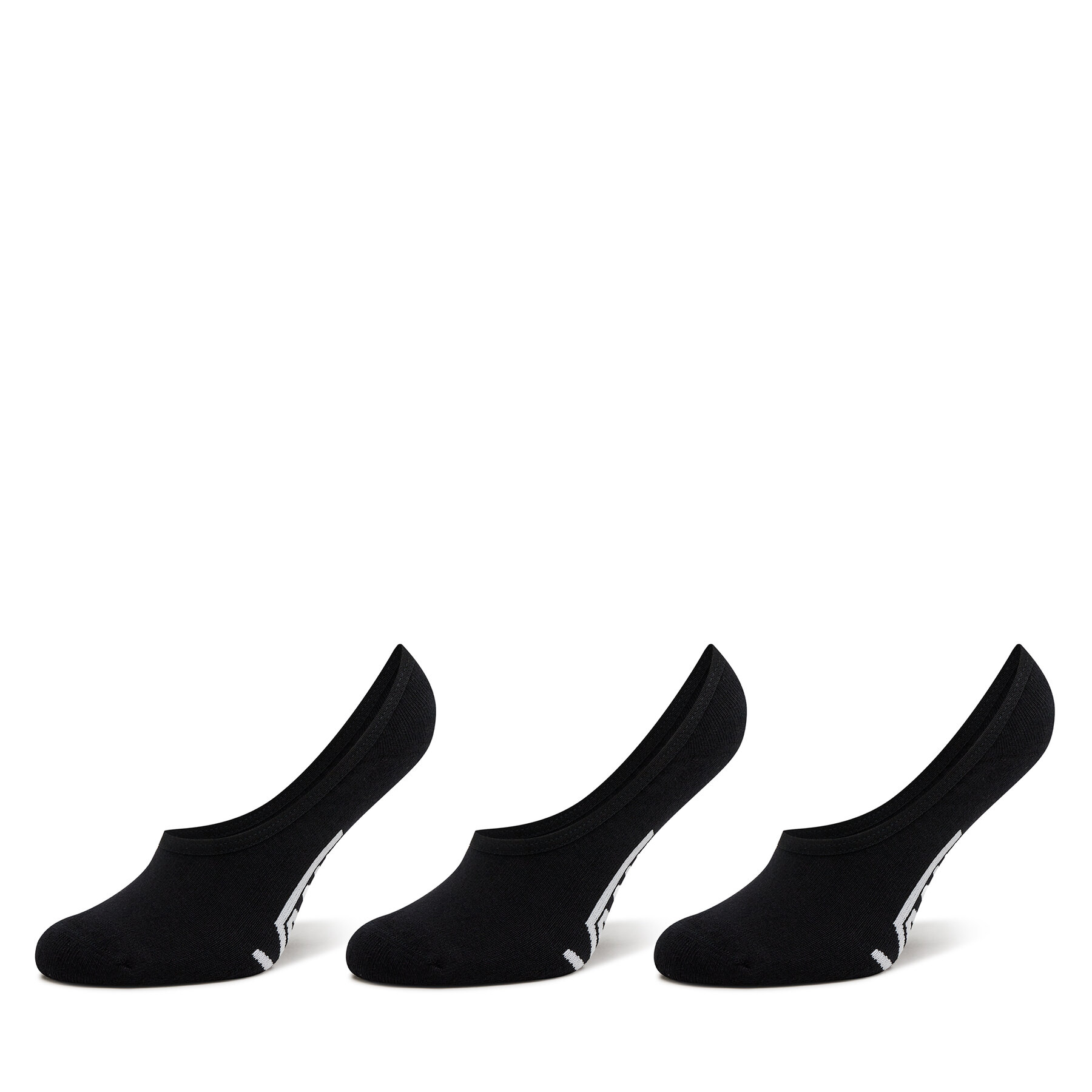 Set od 3 para muških niskih čarapa Vans Classic No Show VN000F10BLK1 Black