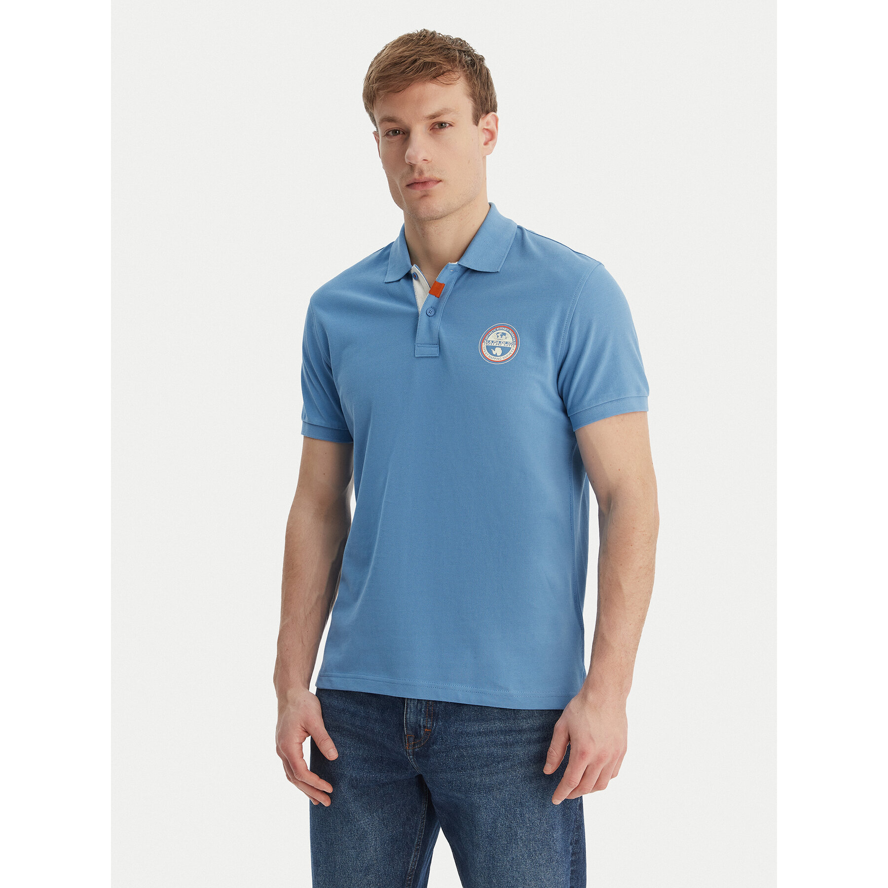 Napapijri Polo E-Clanis NP0A4ID3 Azul Regular Fit