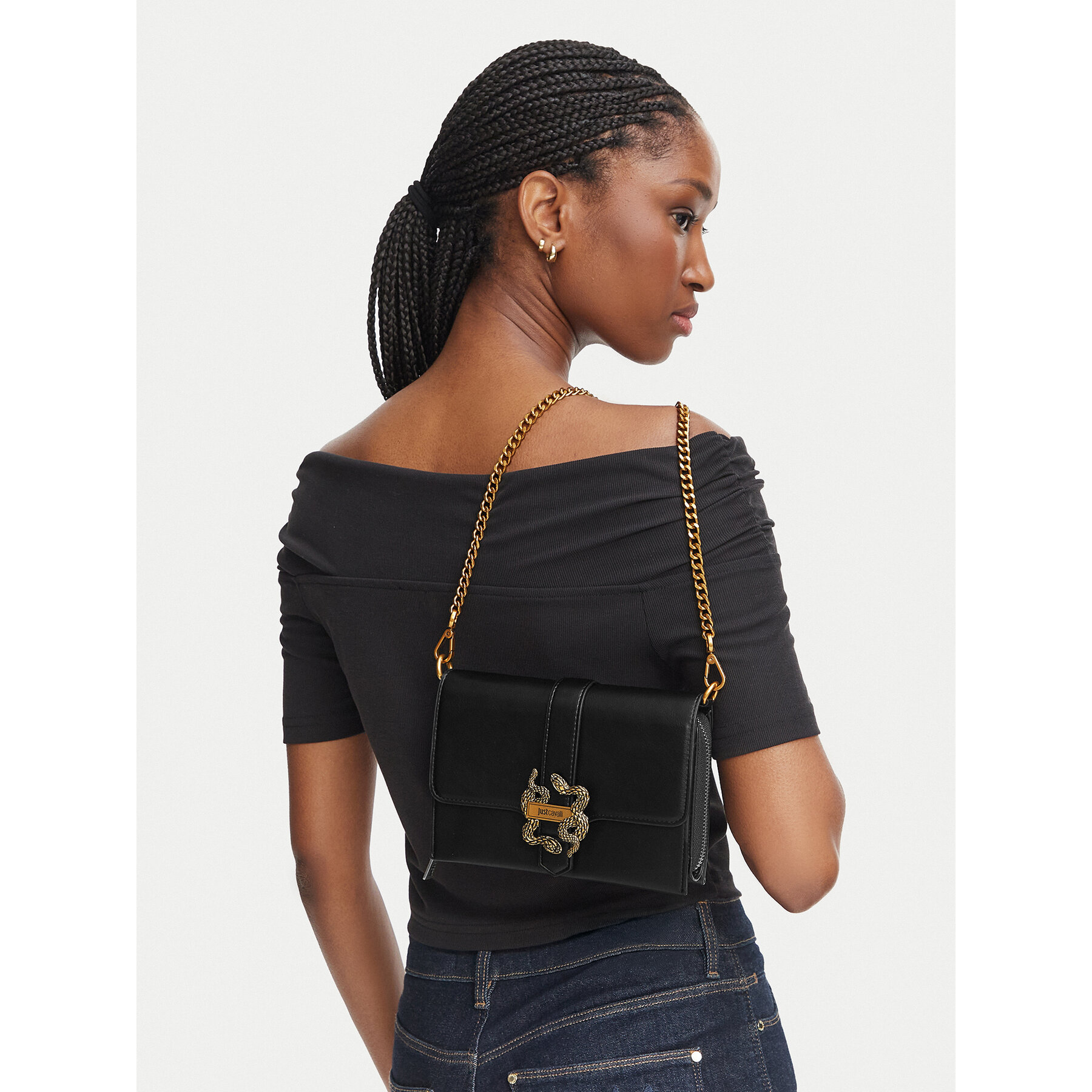 Портфейл Just Cavalli 81RA5PA6 ZSA89 Черен
