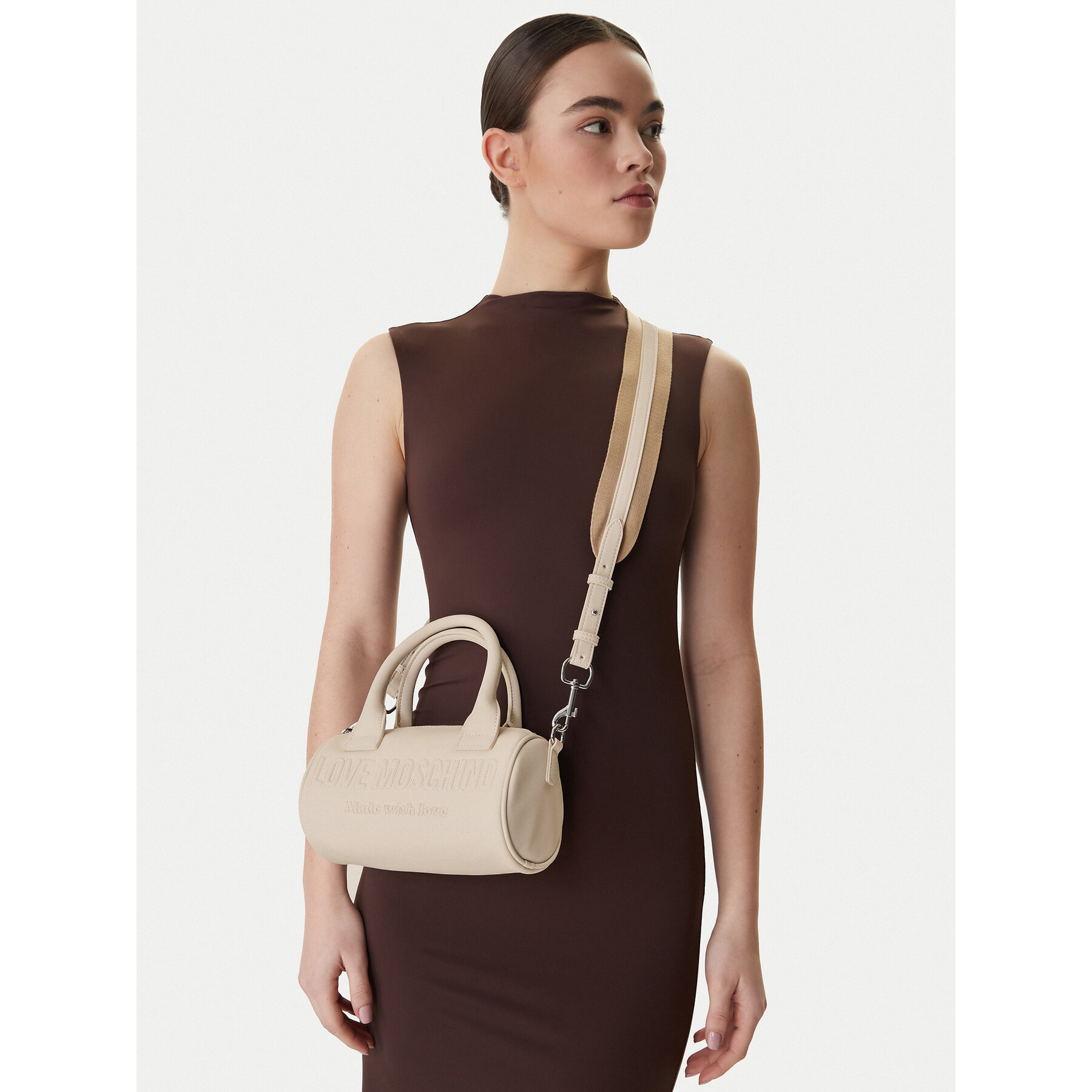 Geantă LOVE MOSCHINO JC4054PP1OLE0110 Écru