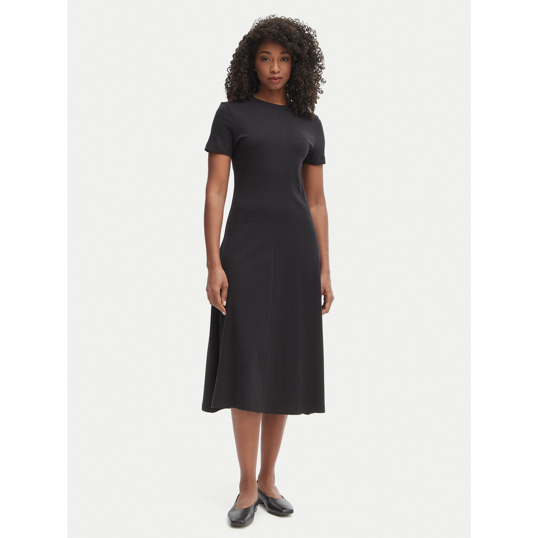 Tommy Hilfiger Kleid für den Alltag WW0WW50825 Schwarz Regular Fit