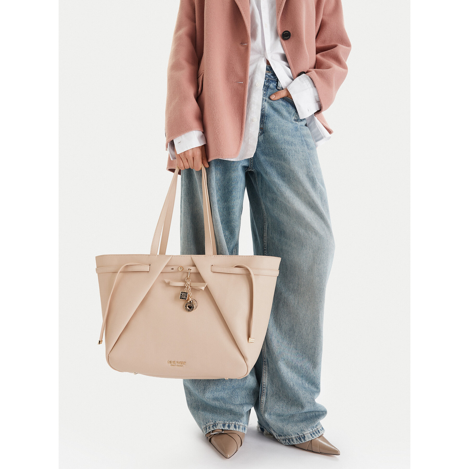 Ročna torba Nine West CEO-Inari-LDA8426A Kremna