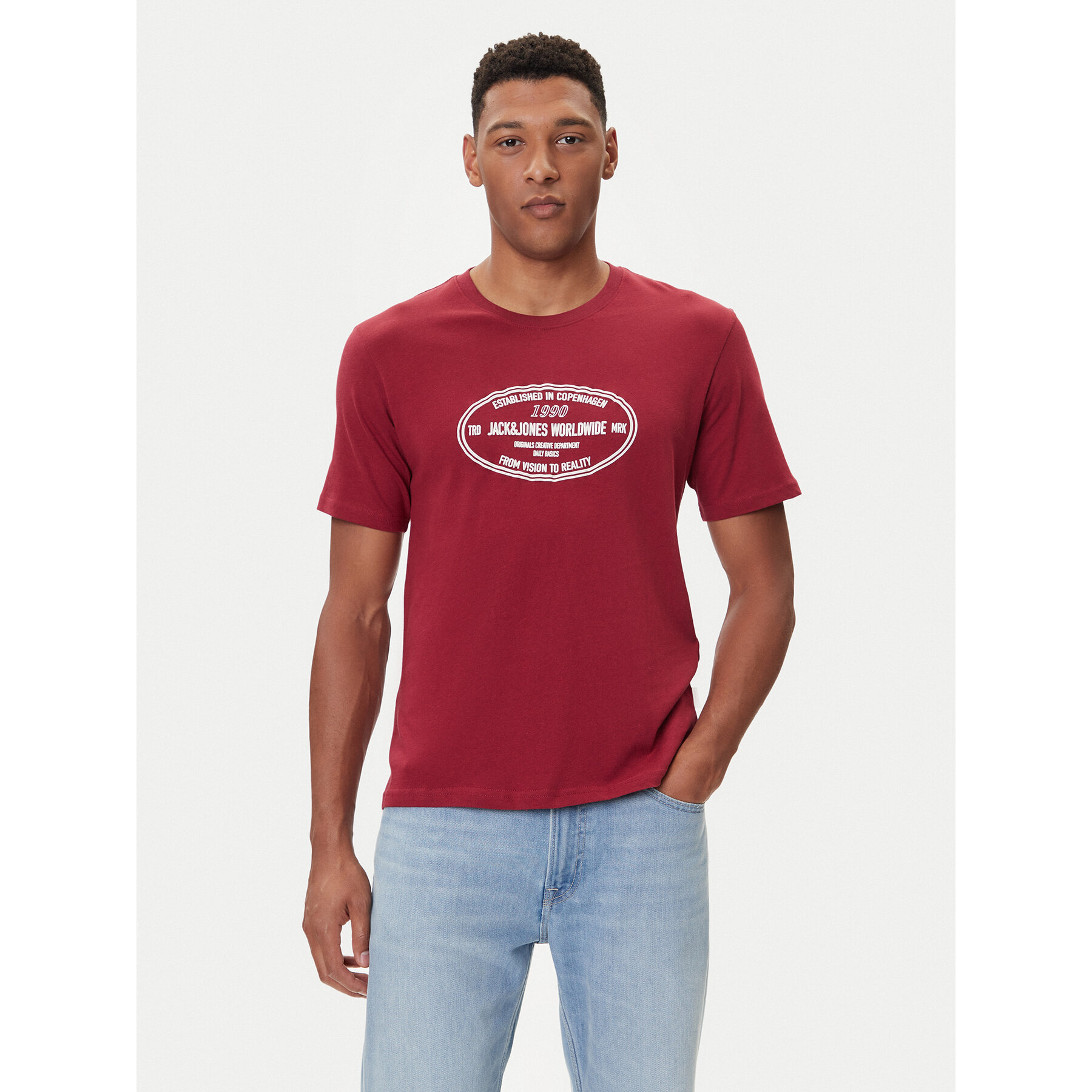 Jack & Jones T-shirt York 12283800 Rosso Relaxed Fit
