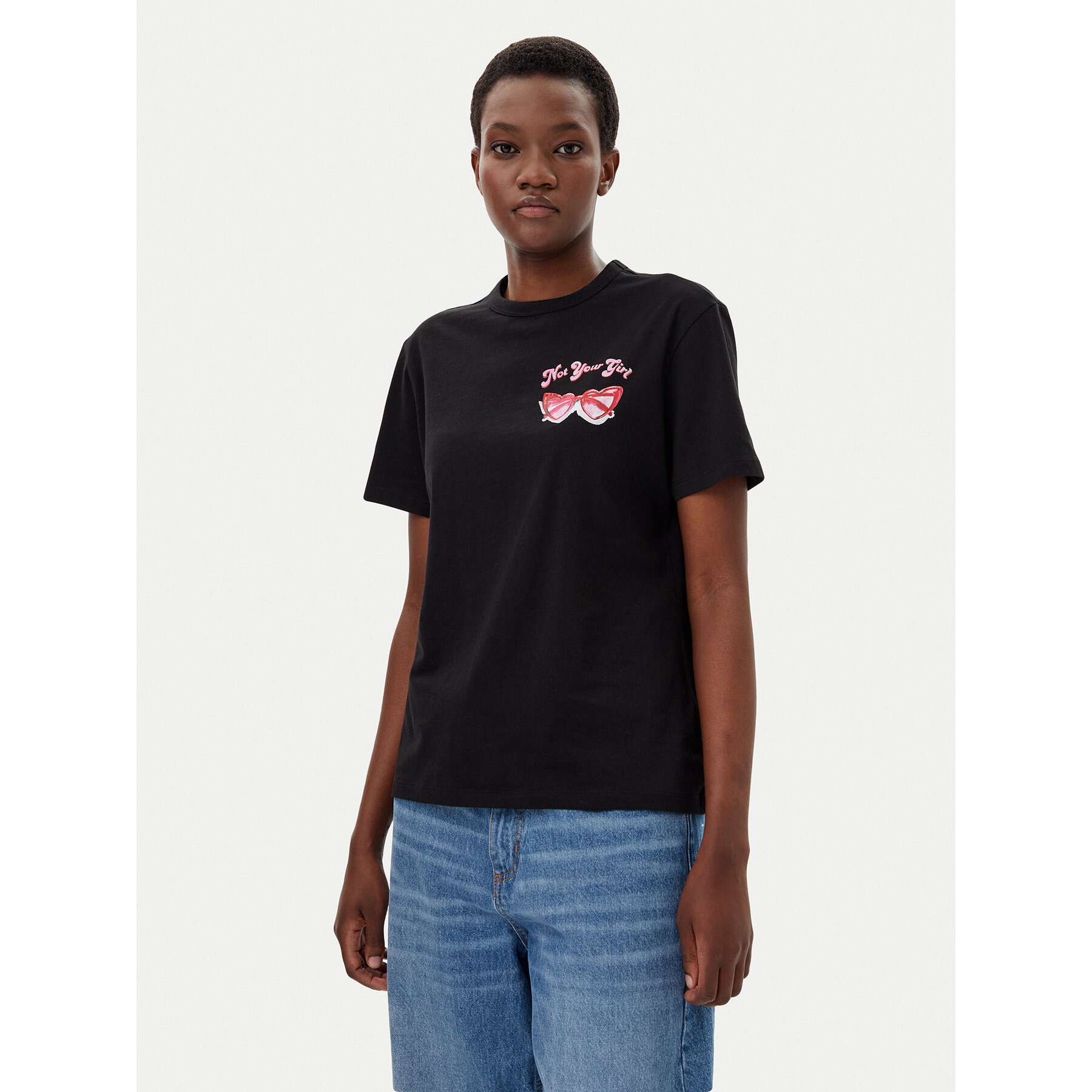 HUGO T-shirt Damacia_5 50540237 Nero Regular Fit