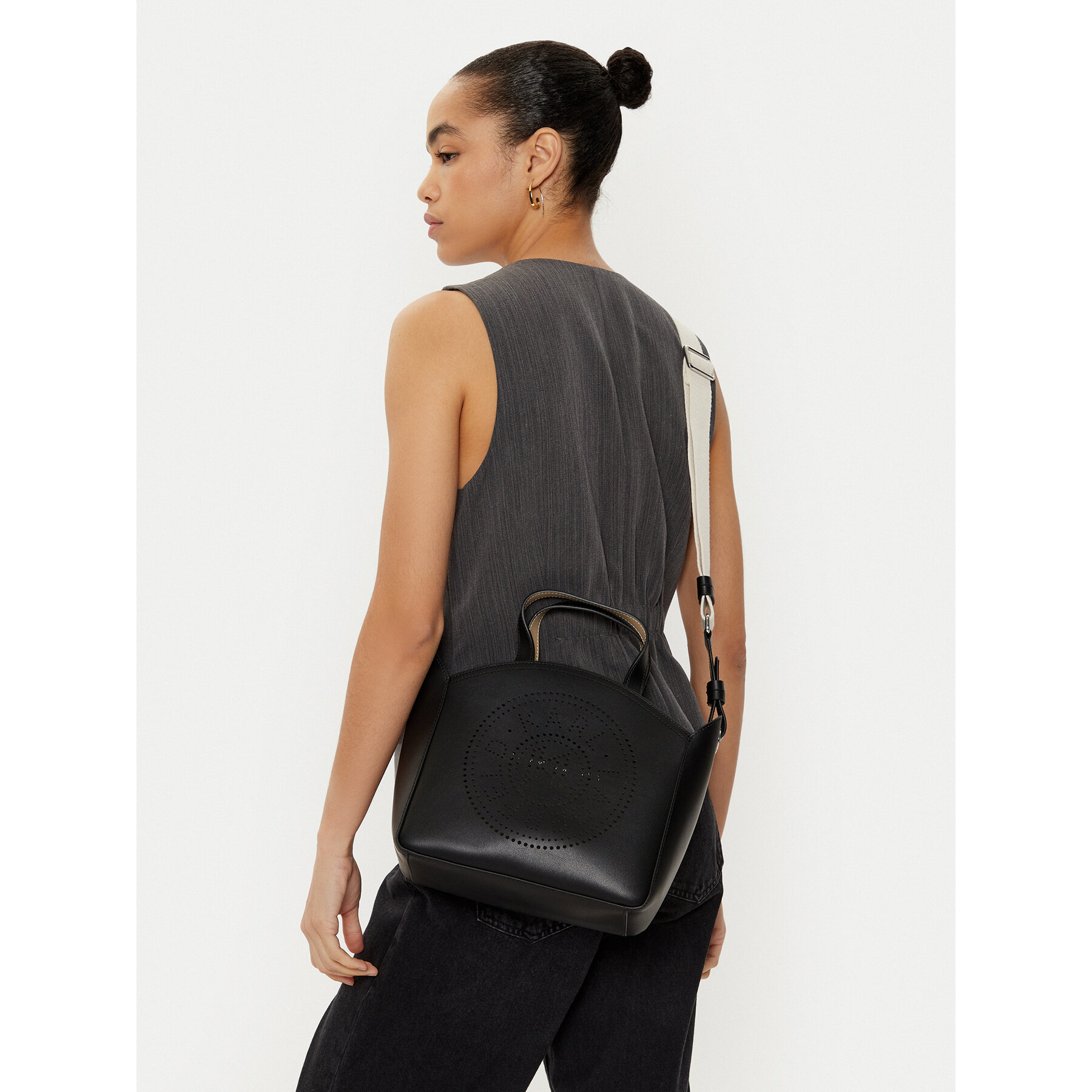 Дамска чанта KARL LAGERFELD A1W30058 Черен