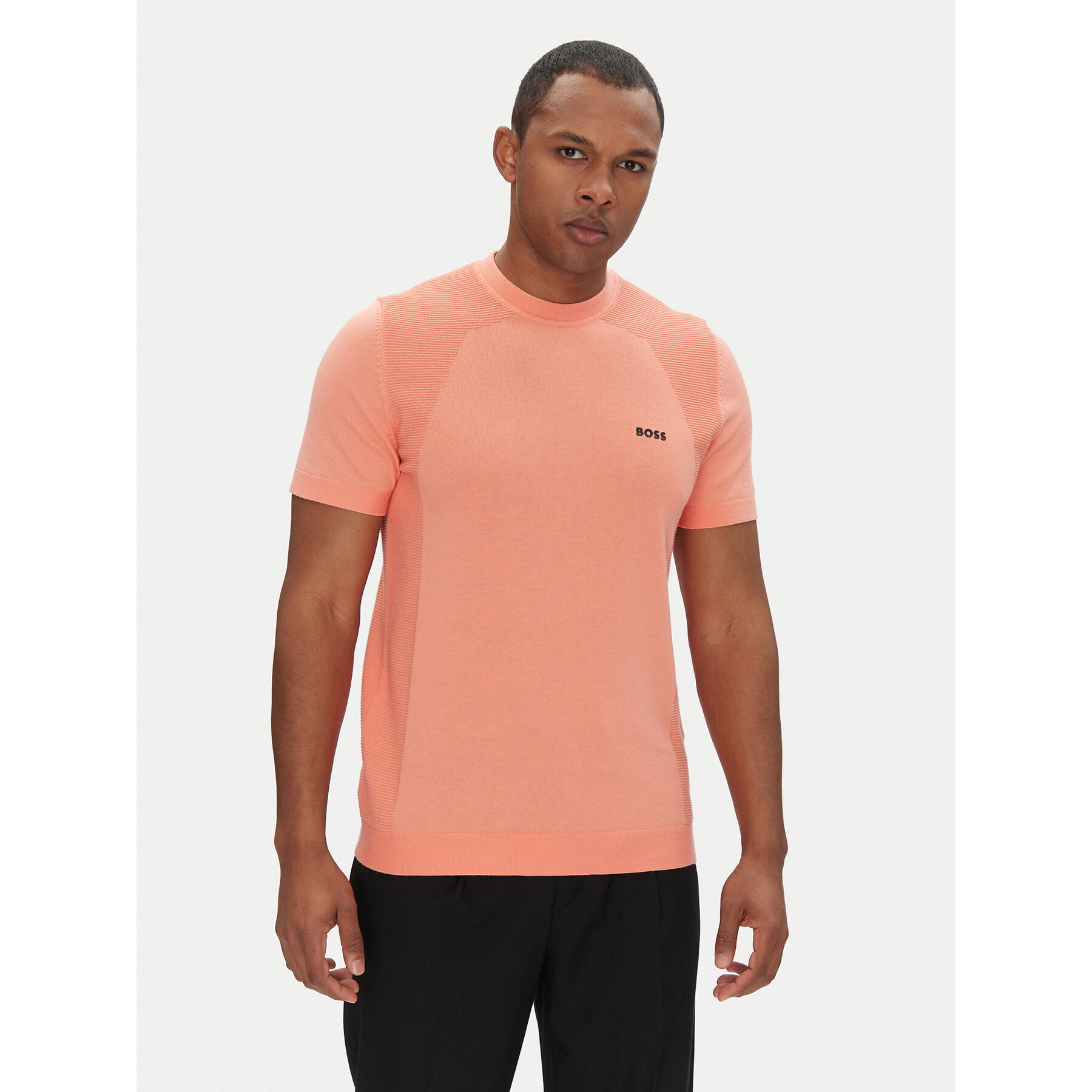 BOSS Póló Momentum_Lite_T24 50520683 Piros Regular Fit