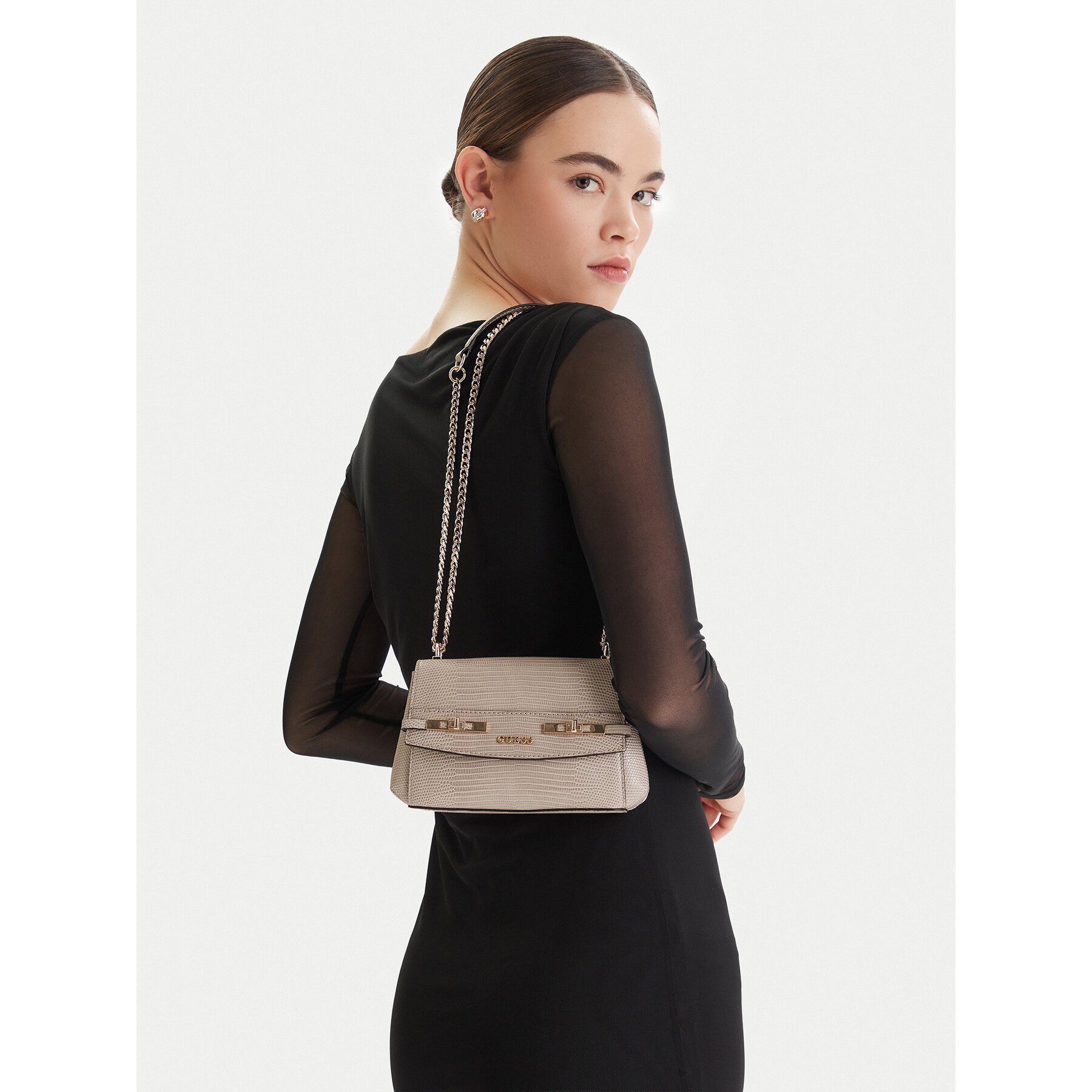 Geantă Guess Melinda Mini HWKL99 33780 Bej