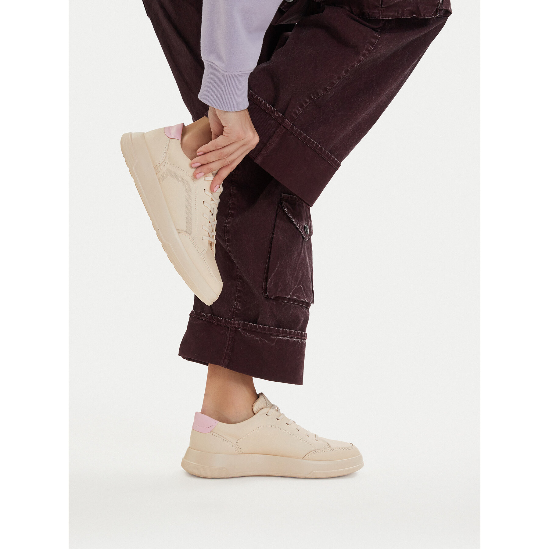 Sneakersy ECCO Move 22380361378 Écru