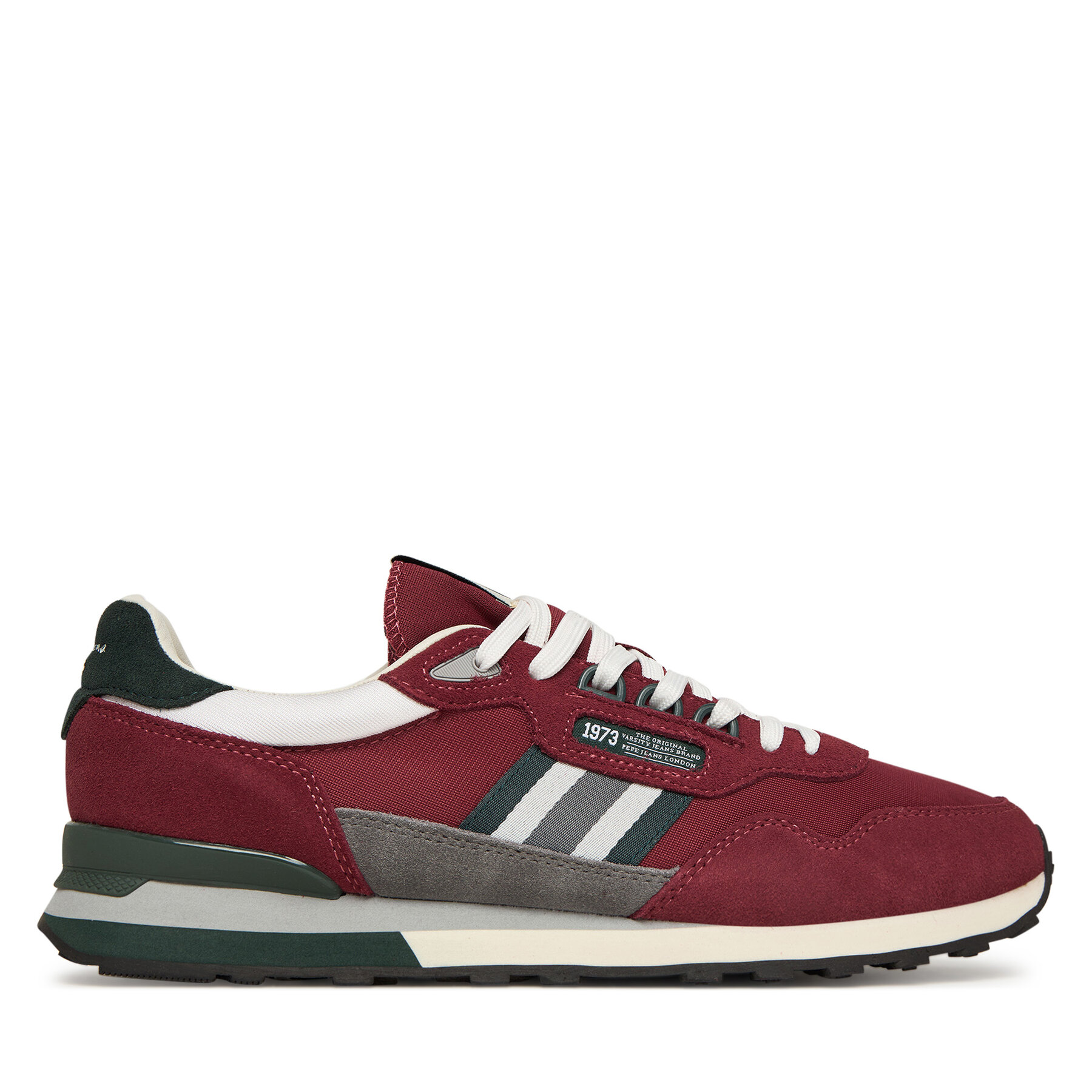 Sneakersy Pepe Jeans Kingston College M PMS400010 Bordová