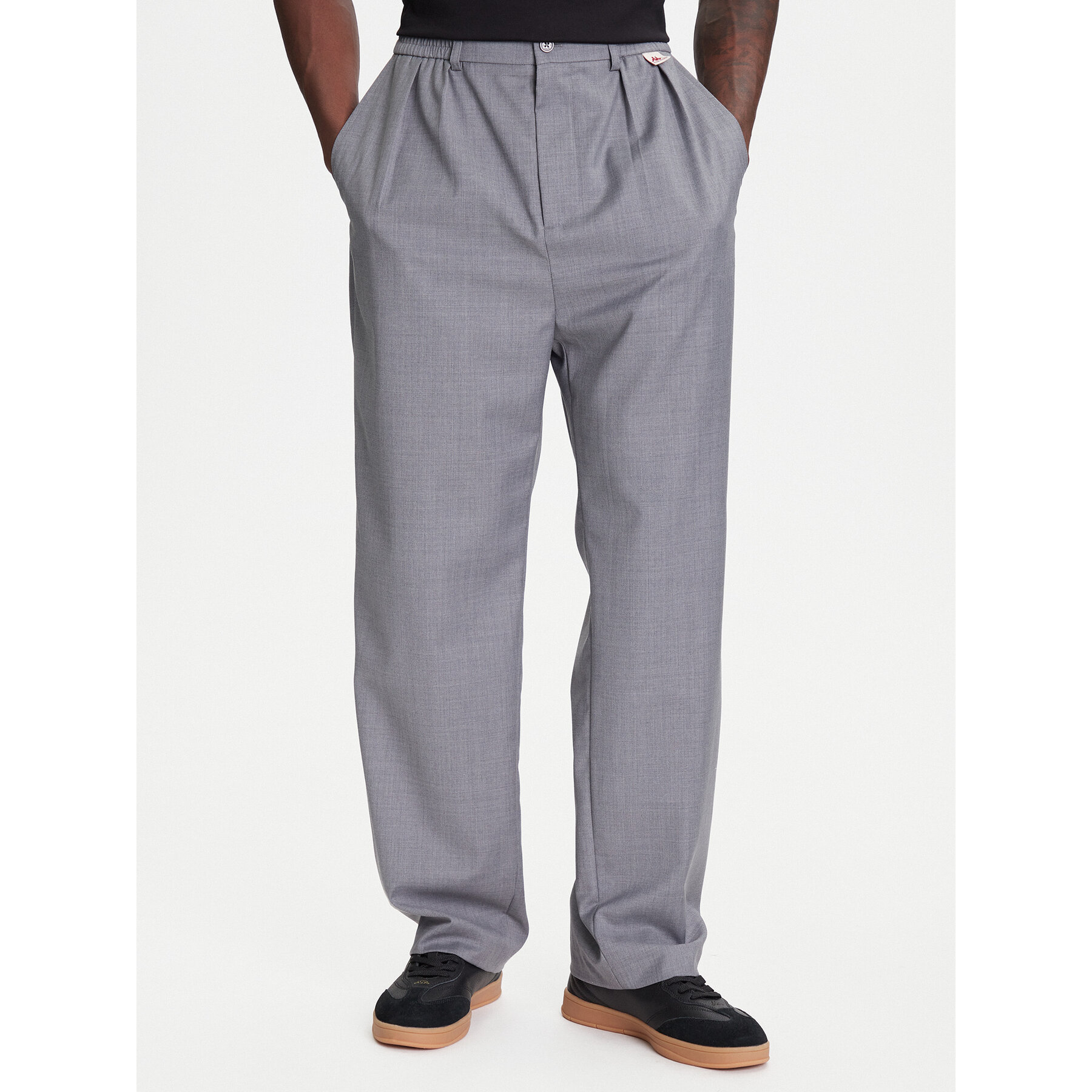 Kappa Hlače 62131TW Siva Regular Fit