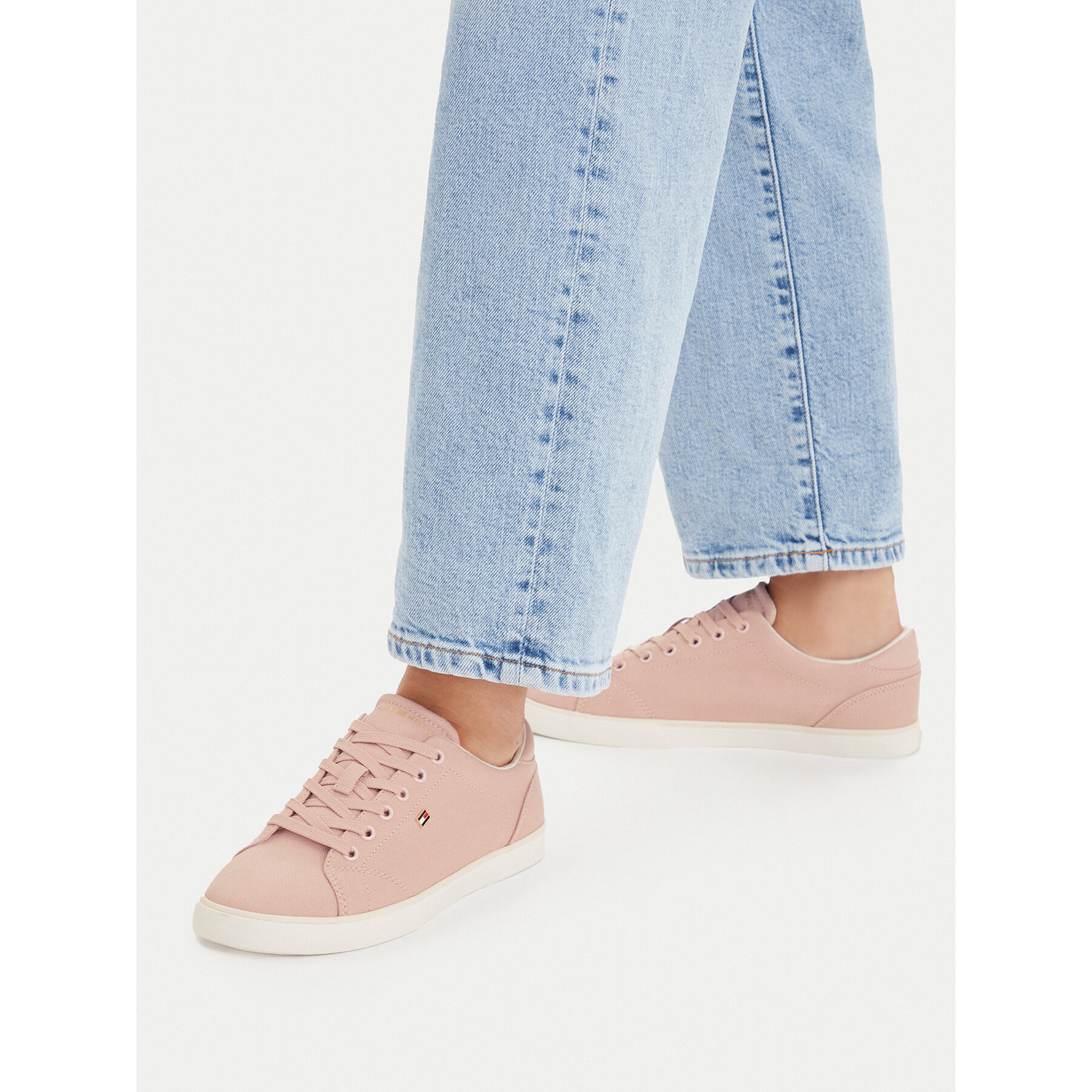 Teniși Tommy Hilfiger Th Low Profile Vulc Canvas FW0FW09102 Roz