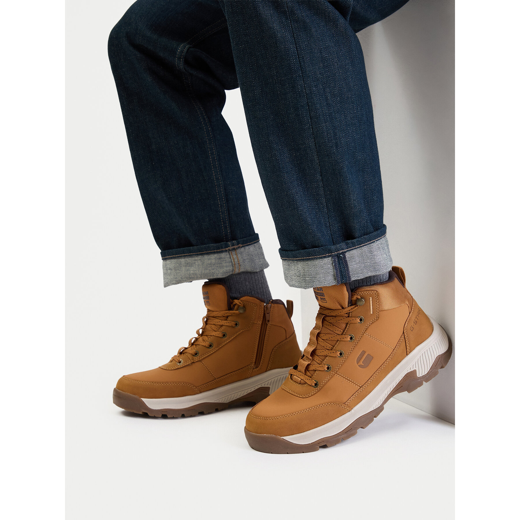 Gležnjače G-Star Raw CEO-JONAS-01 Smeđa