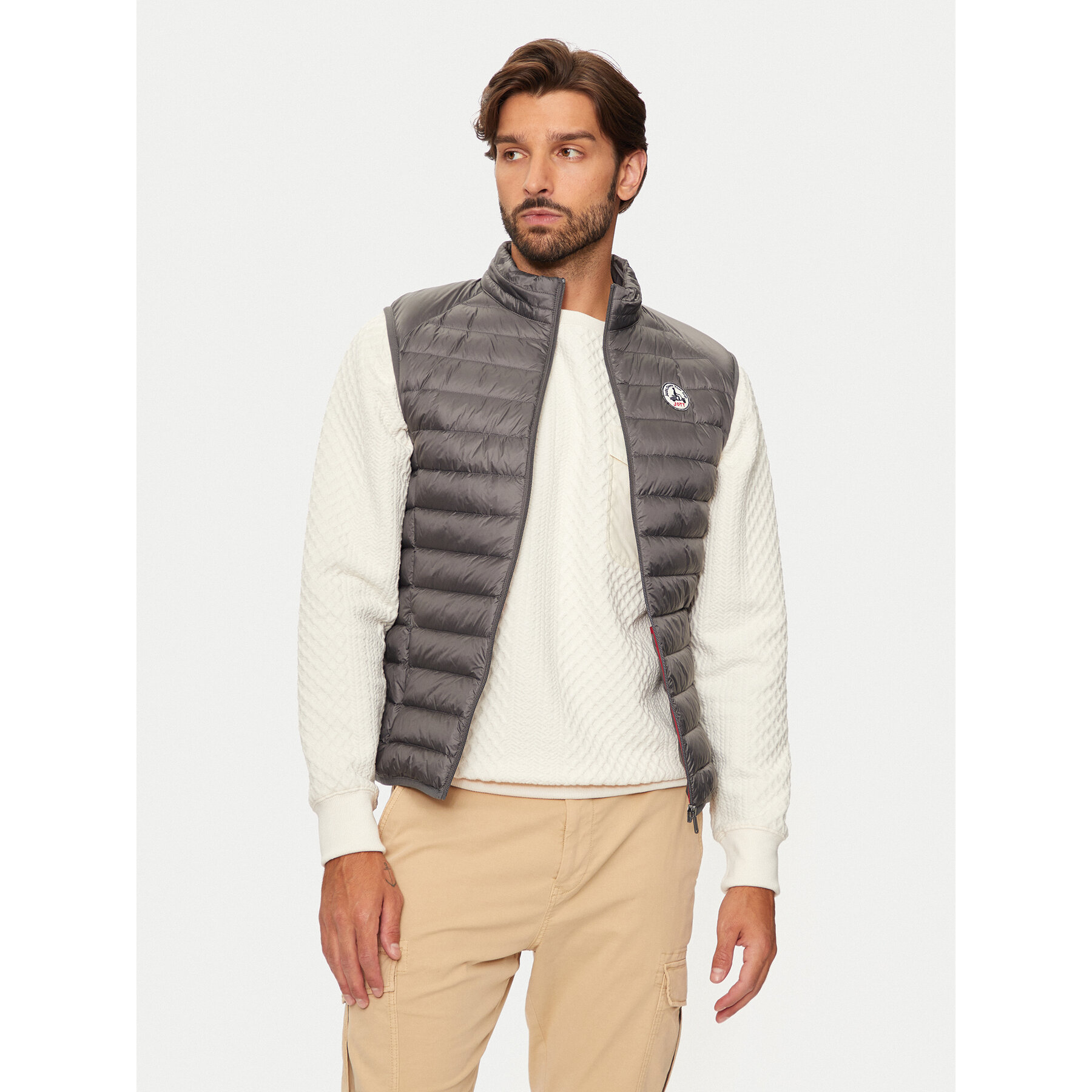 Jott Weste Tom P000MDOW04 Grau Slim Fit