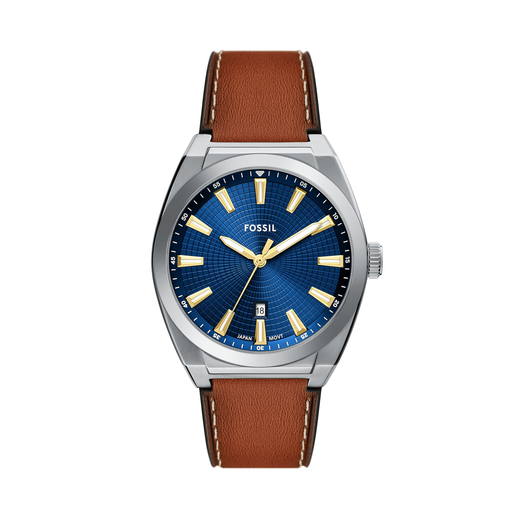 Часовник Fossil Everett FS6115 Кафяв