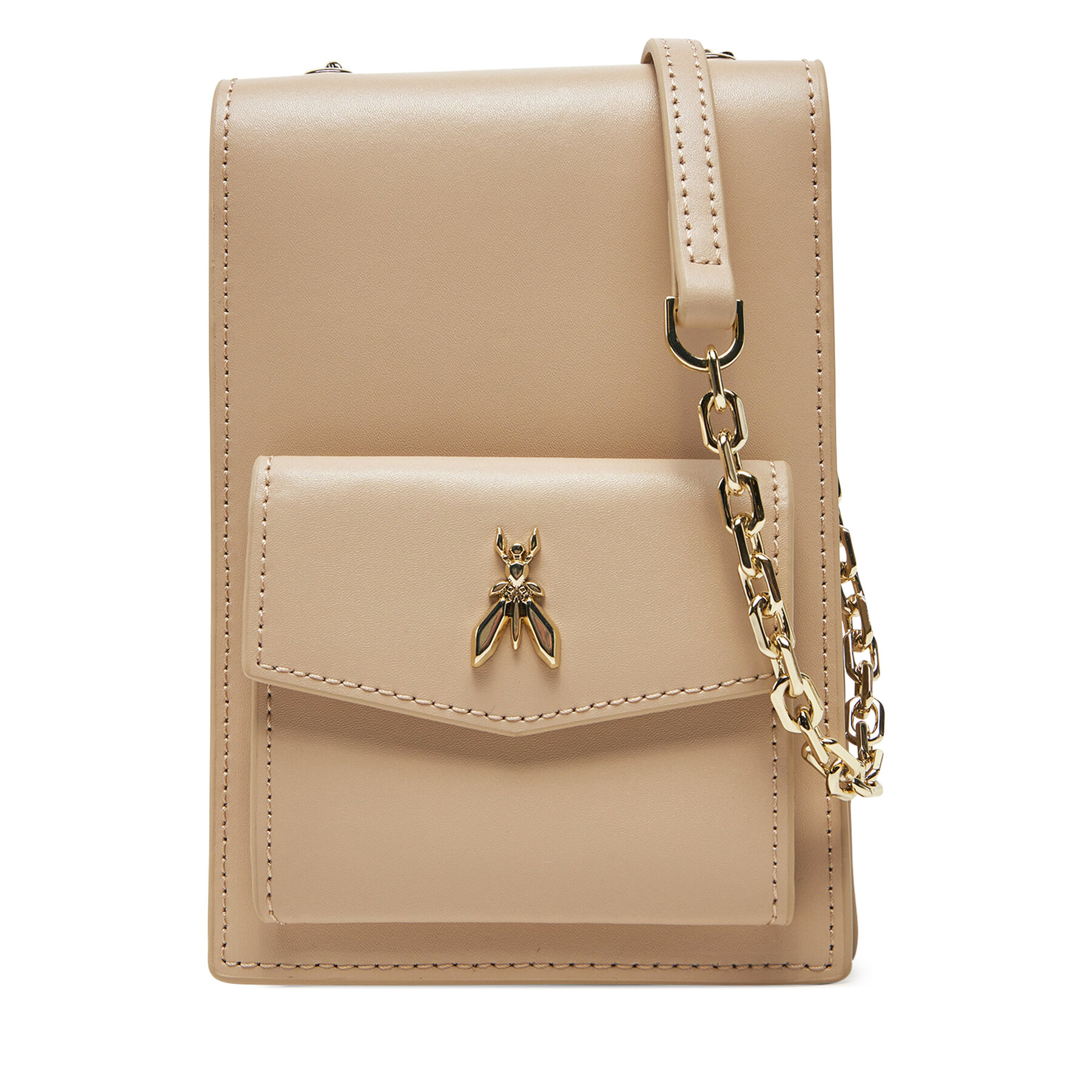 Borsa porta telefono Patrizia Pepe 2Q0007/L061-B732 Beige, Taglia OS, taglia : OS