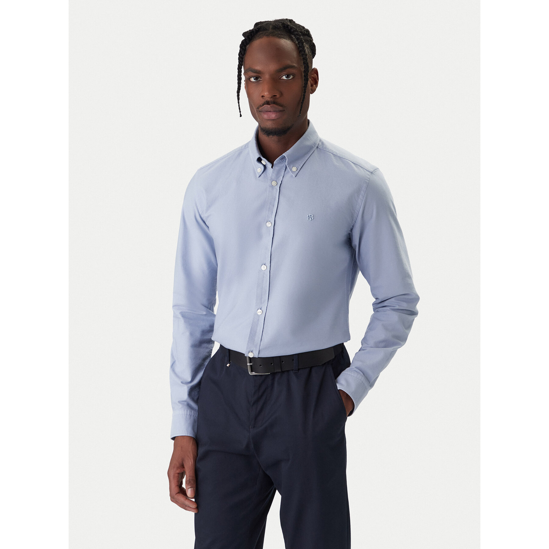 BOSS Hemd H-Roan 50555920 Violett Slim Fit