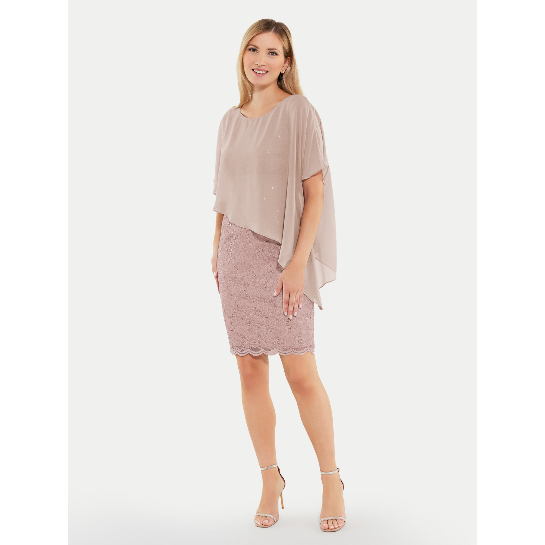 Swing Coctailkleid 77760410 Beige Regular Fit